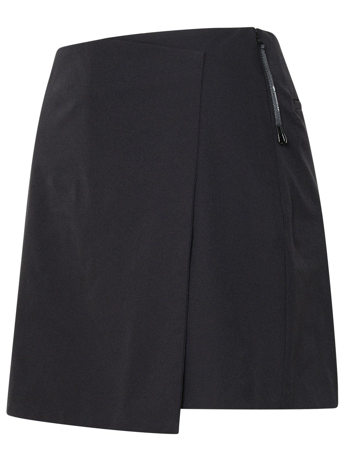 Shop Moncler Skirt Design Shorts In Black