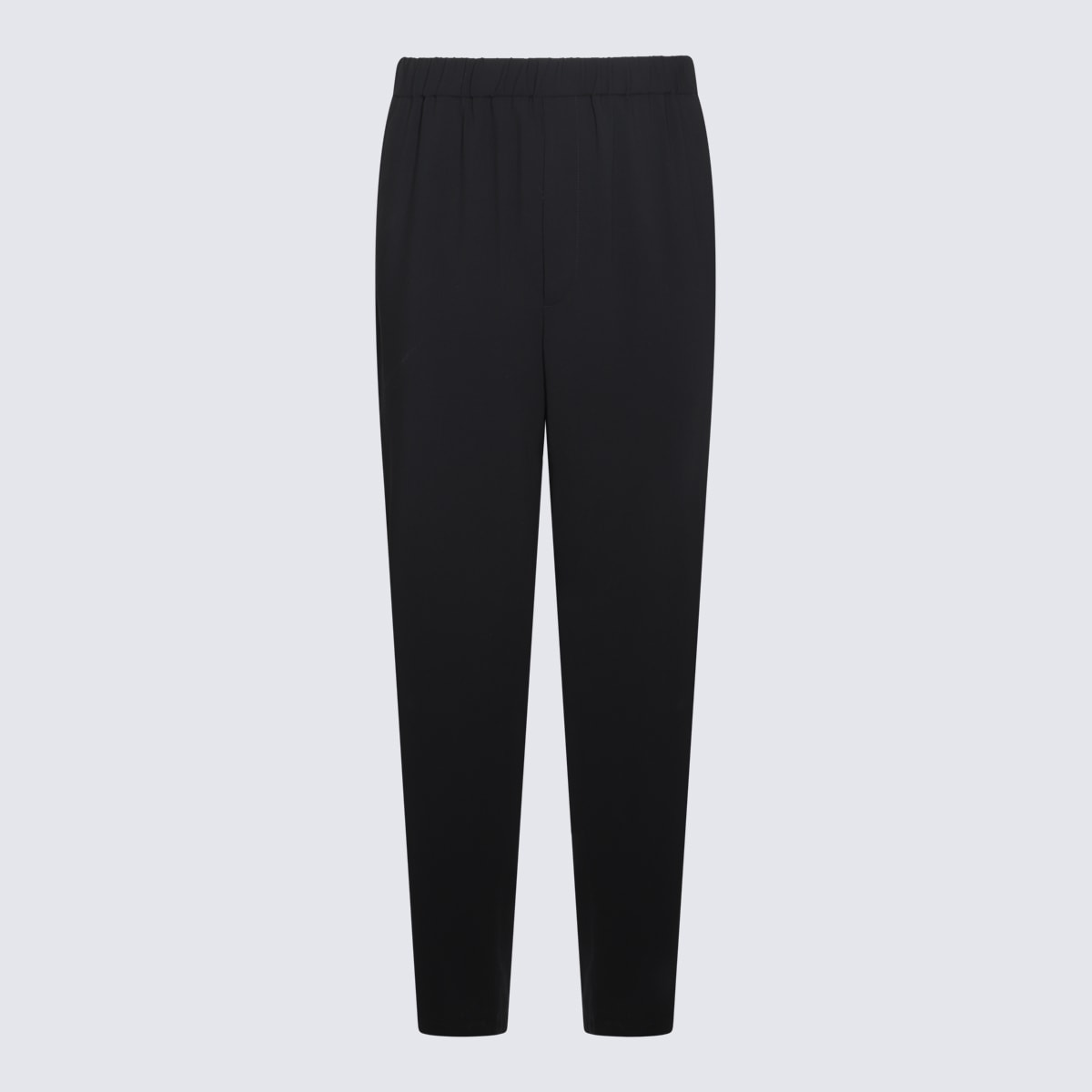 Shop Giorgio Armani Black Wool Pants