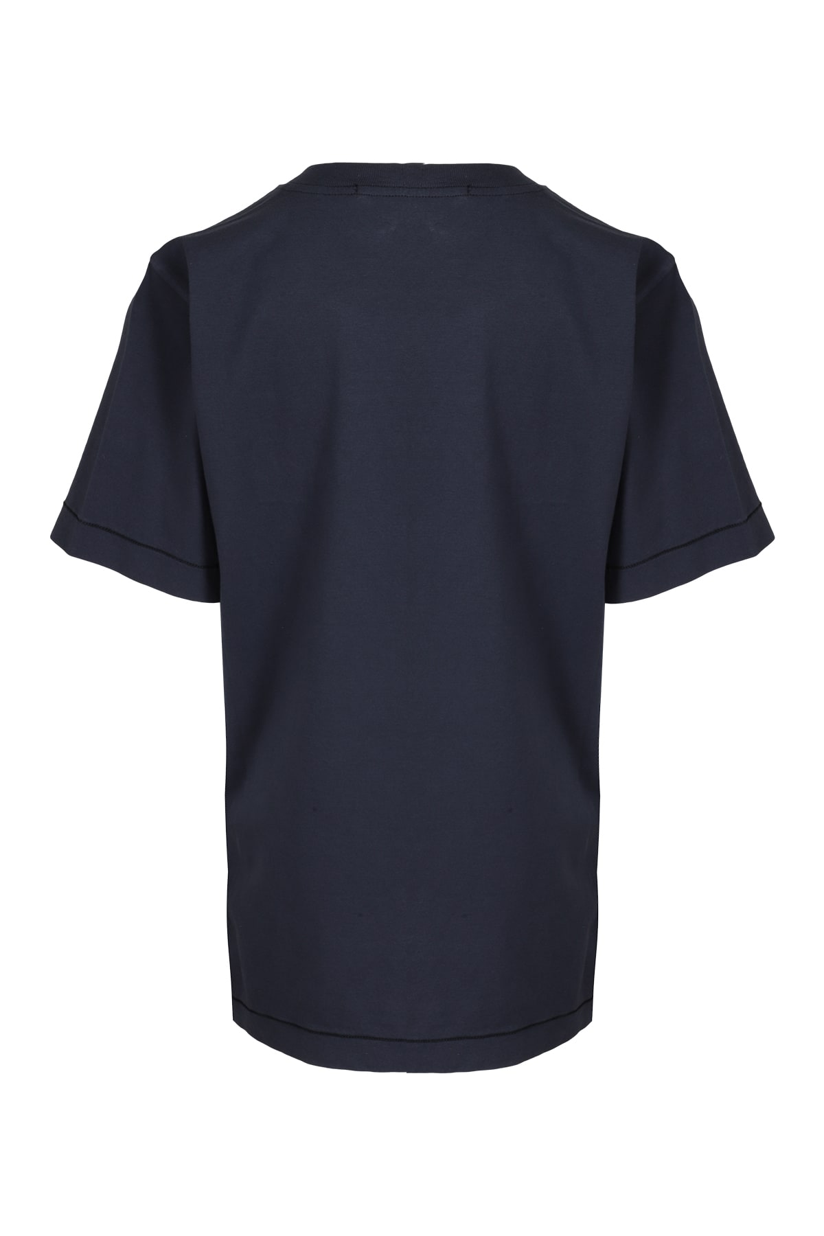 Shop Stone Island Junior T Shirt In Navy Blue