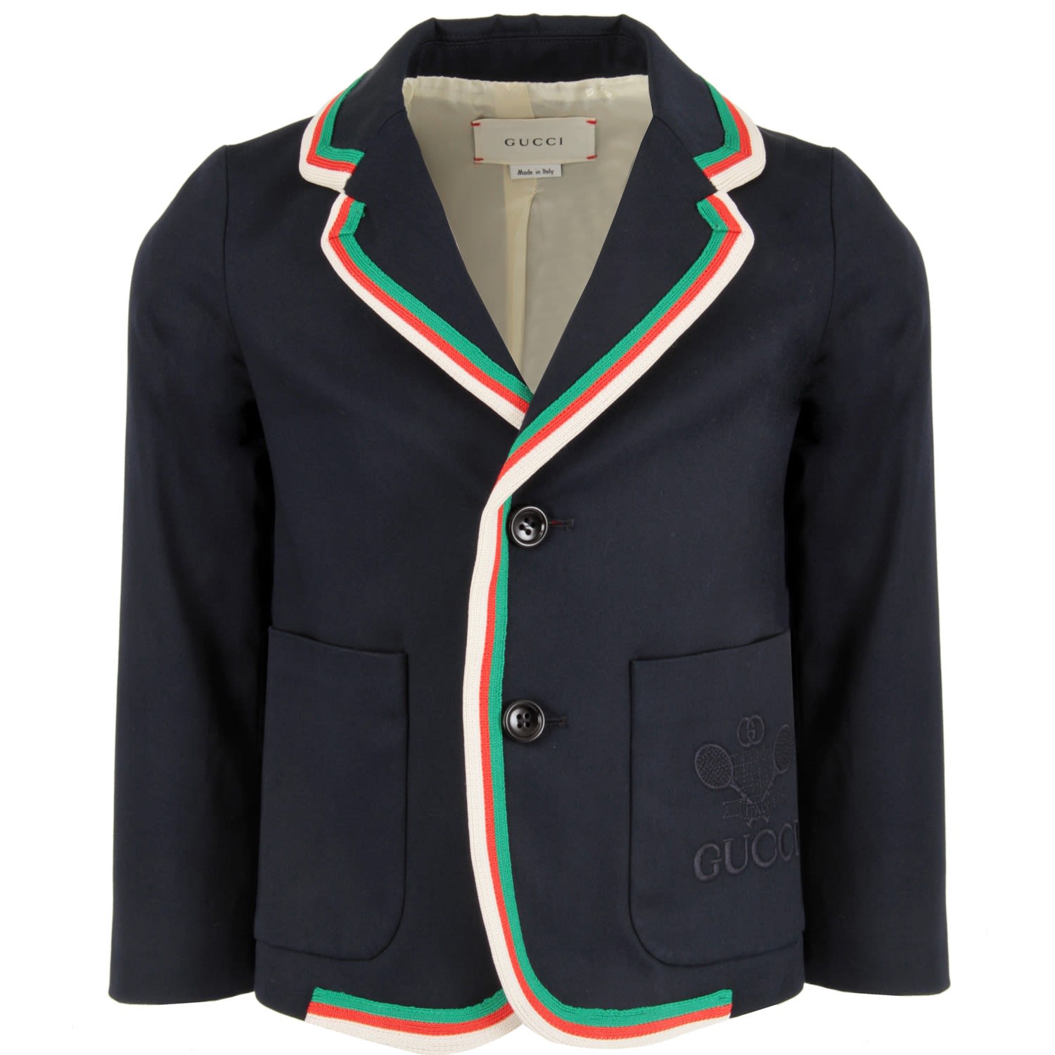 GUCCI BLUE JACKET FOR BOY WITH DOUBLE GG,591560 XWAG5 4265