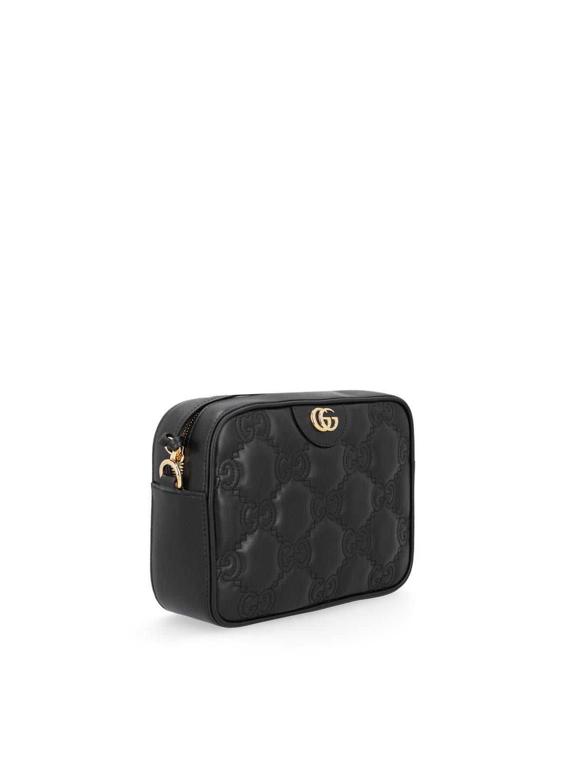 Shop Gucci Gg-quilted Zipped Crossbody Bag