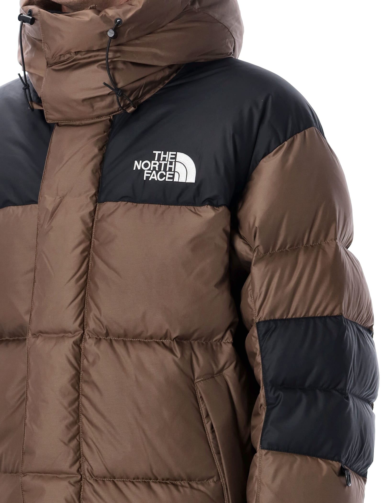 Shop The North Face Himalayan Baltoro Down Jacket In Smokey Brown/tnf Black