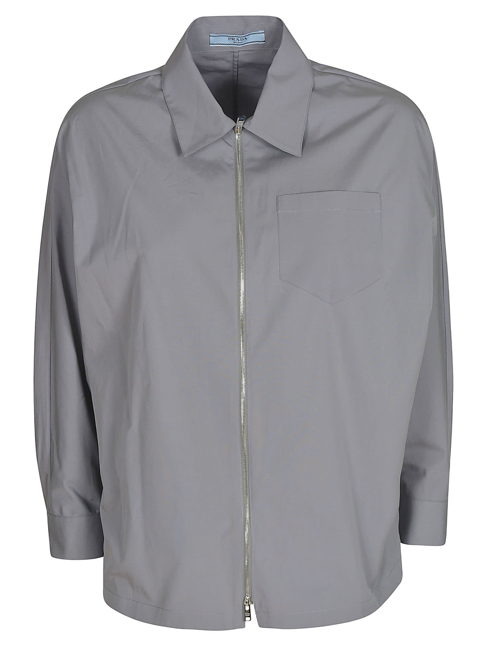 Prada Zipped Plain Shirt