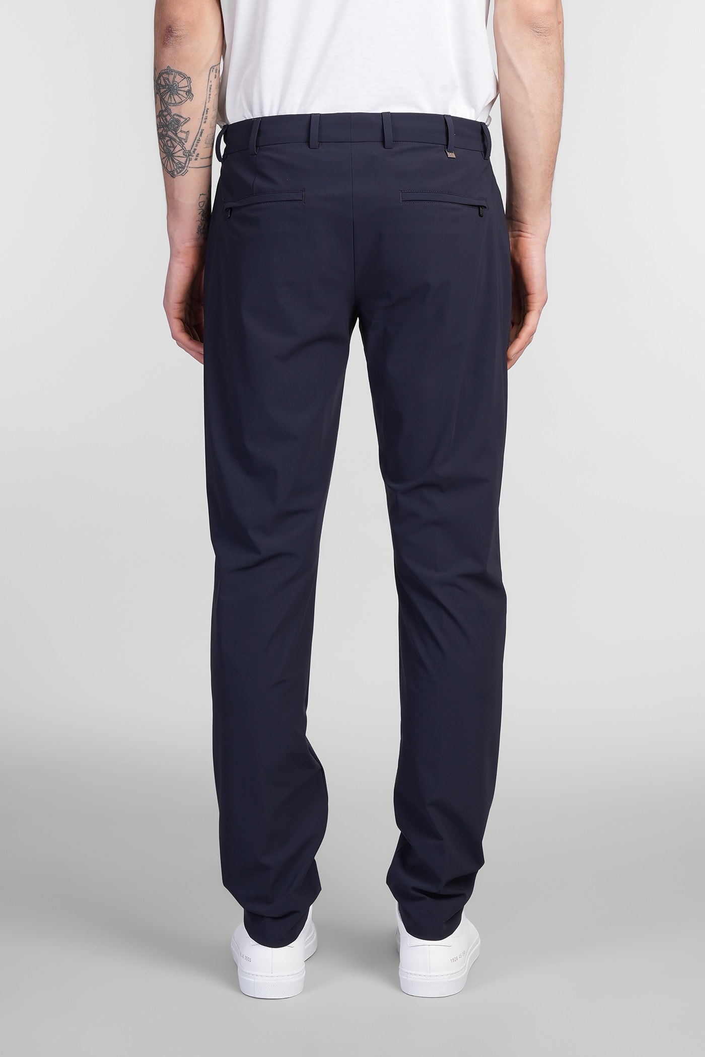 Pt Torino Cv16 Pants In Blue Polyamide In Blue