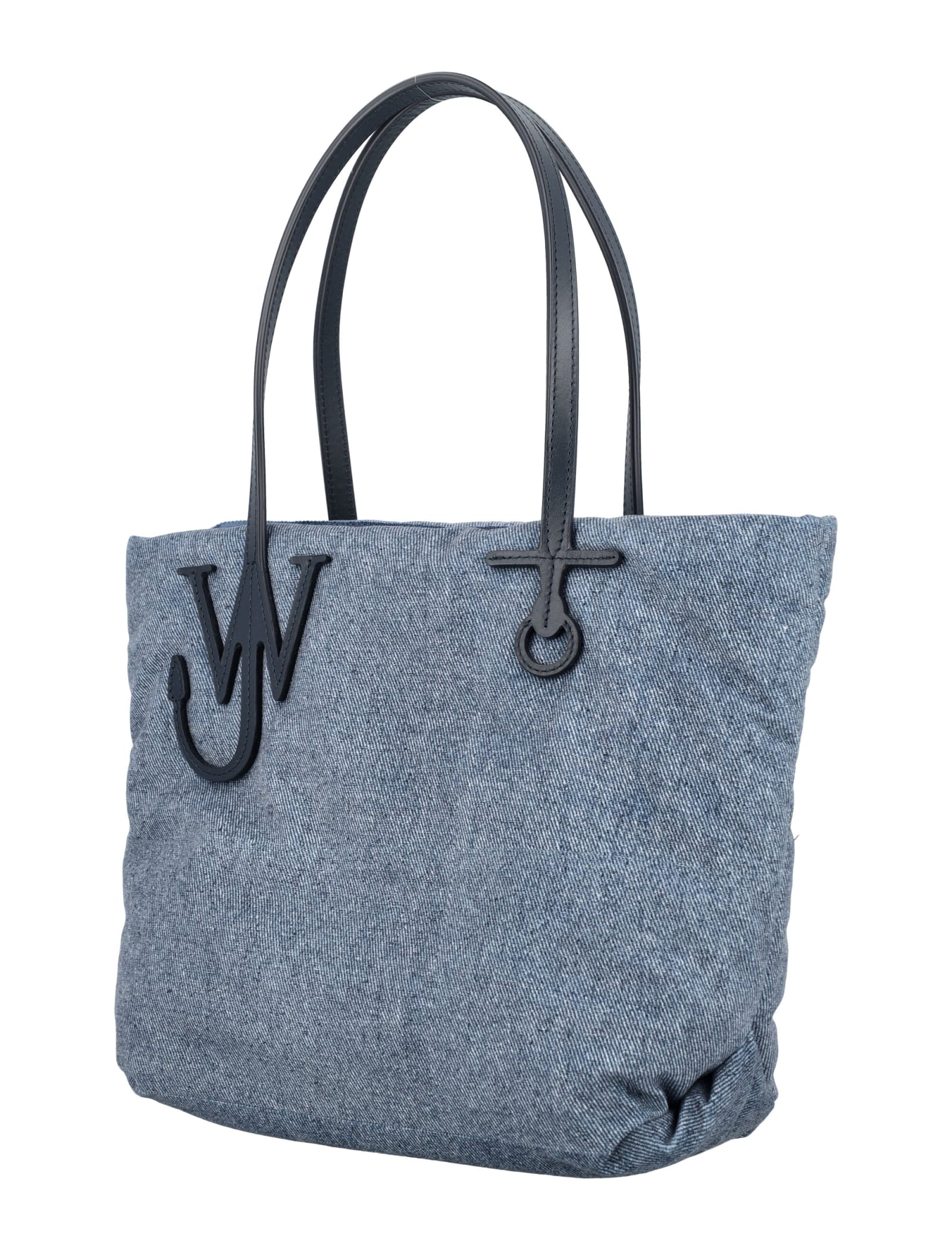 Shop Jw Anderson Small Puffy Anchor Tote Bag In Blue