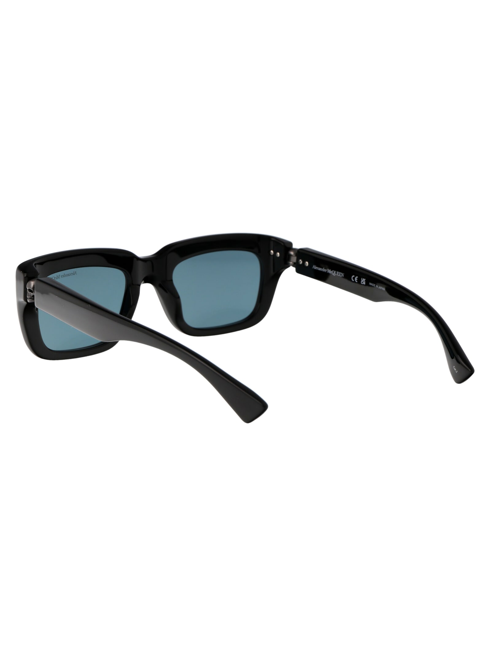 Shop Alexander Mcqueen Am0431s Sunglasses In 004 Black Black Green