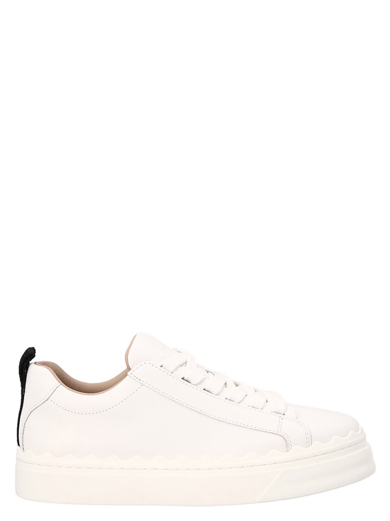 Shop Chloé Lauren Sneakers In White