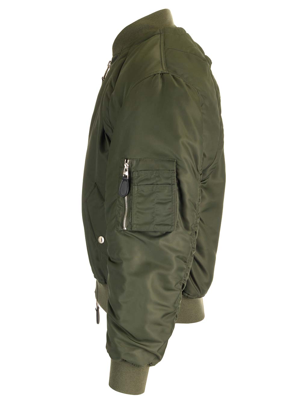 Shop Alexander Mcqueen Harness Bomber Jacket In Verde