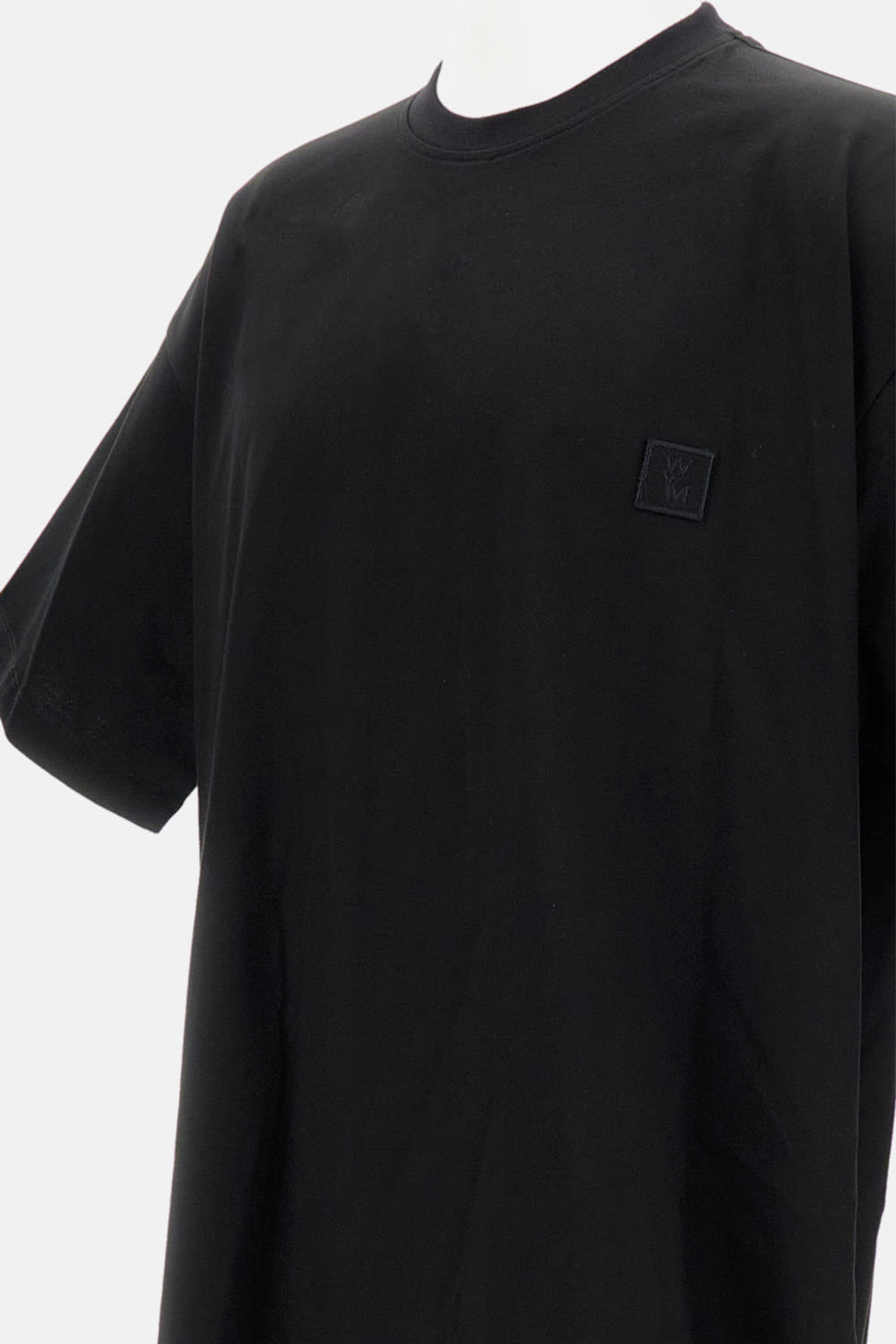 Wooyoungmi T-shirt With Floral Pattern On The Back In Black