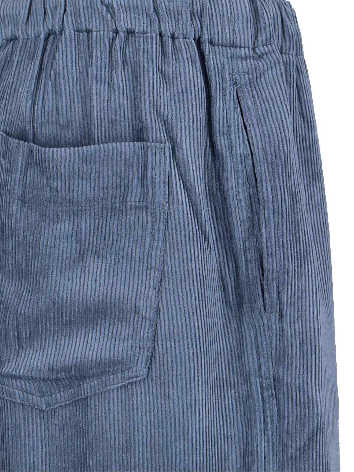 Mythinks Drawstring Straight Trousers In Blue