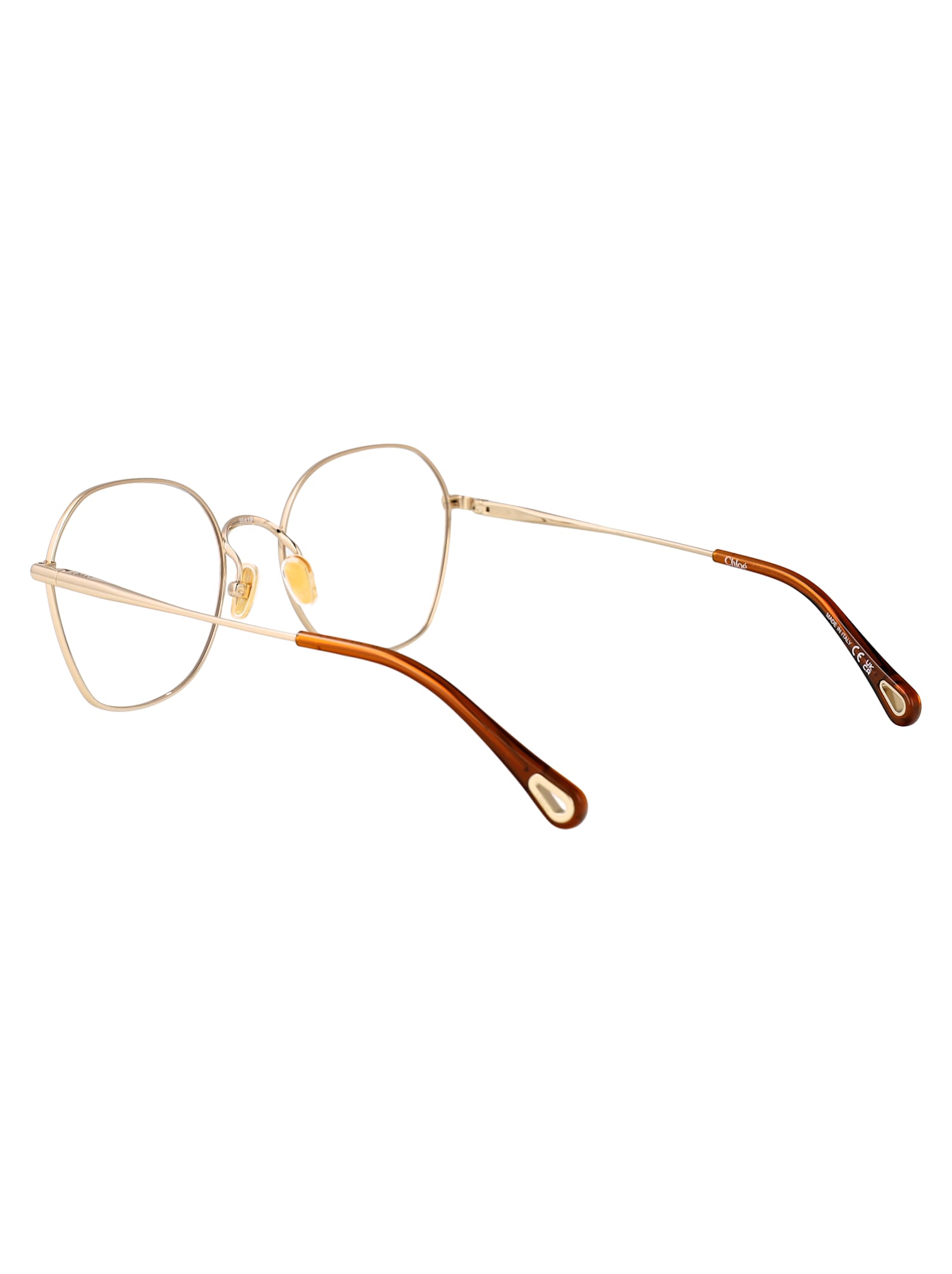 Chloé Ch0320o Glasses In Gold-gold-transparent