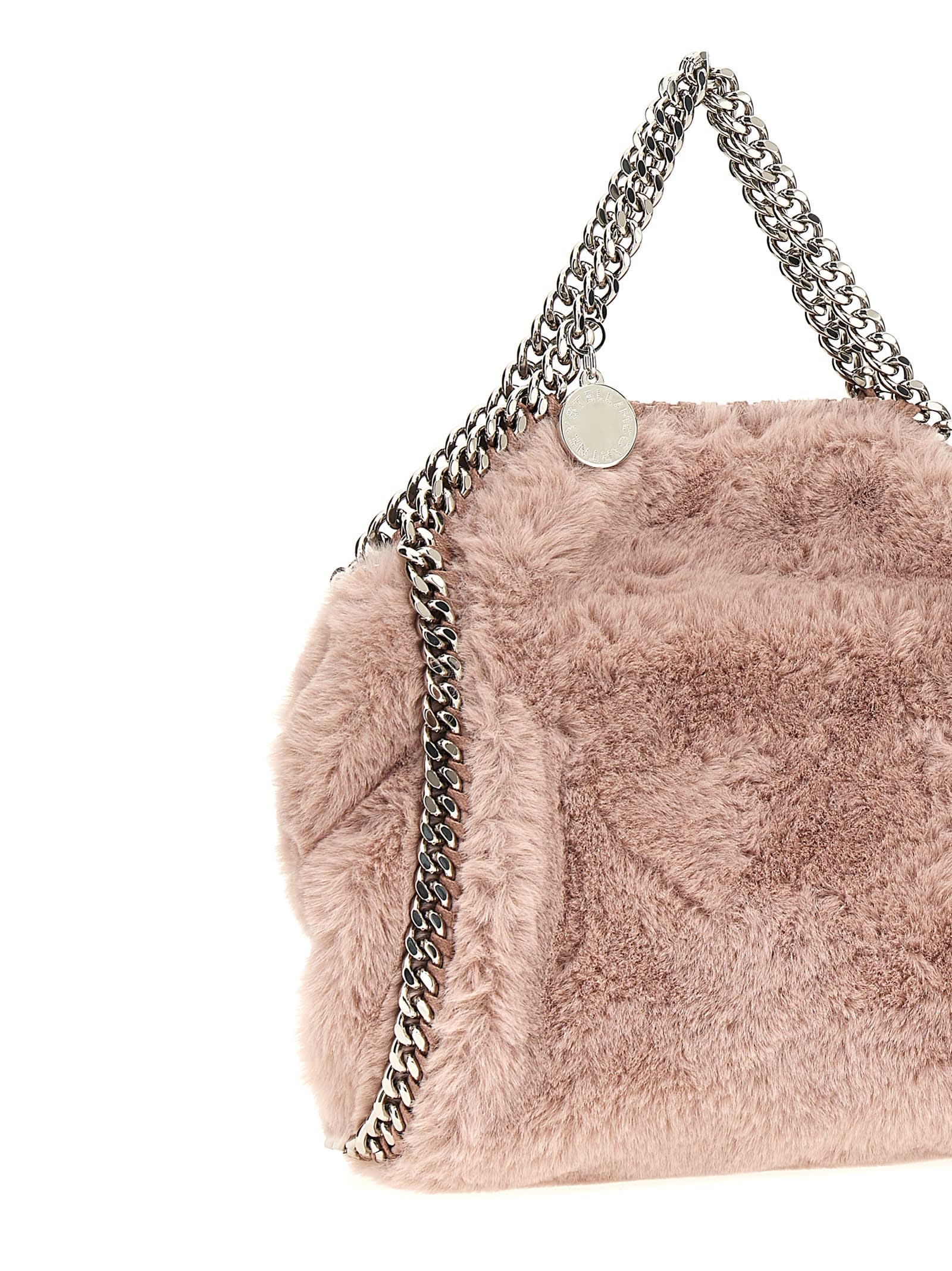 Shop Stella Mccartney Tiny Falabella Handbag In Pink