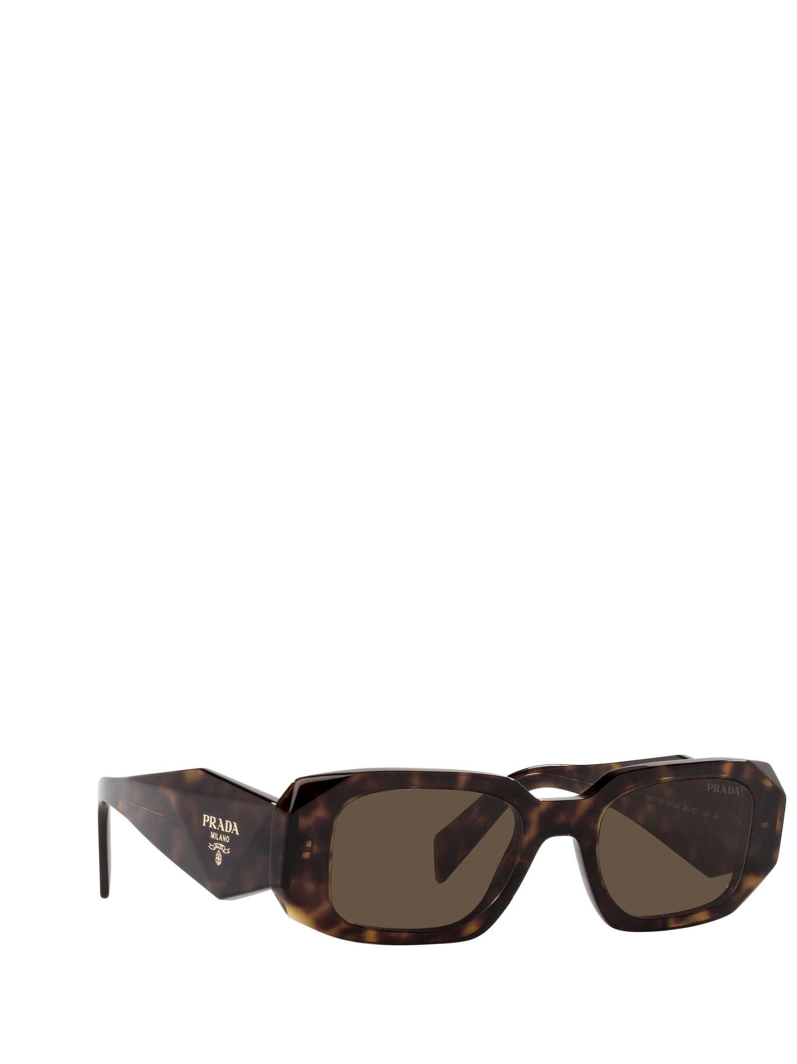 Shop Prada Pr 17ws Tortoise Sunglasses