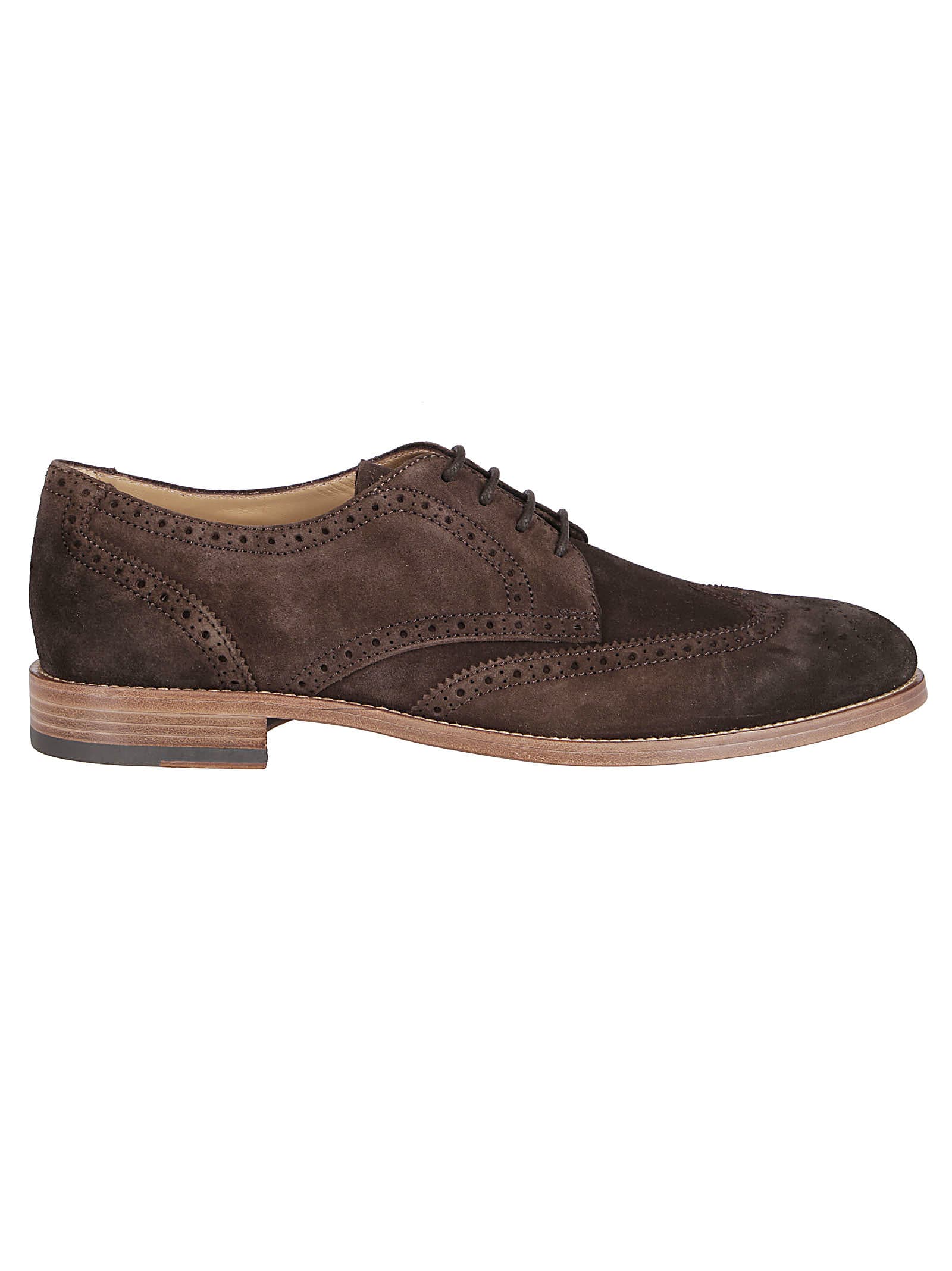Tod's Branded Insole Brogues In Brown