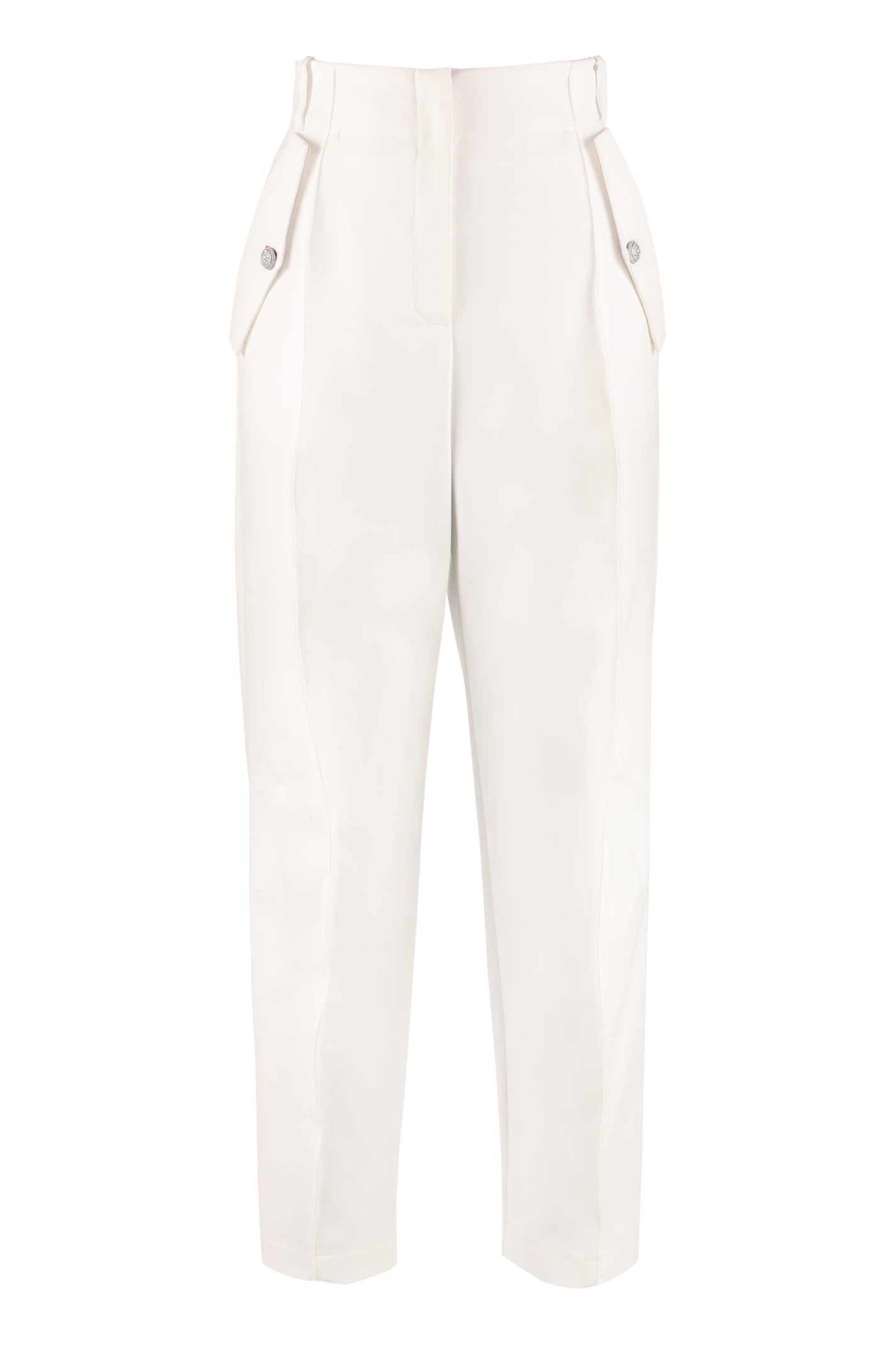 PINKO BISCOTTI HIGH-WAIST TAPERED-FIT TROUSERS,11222203