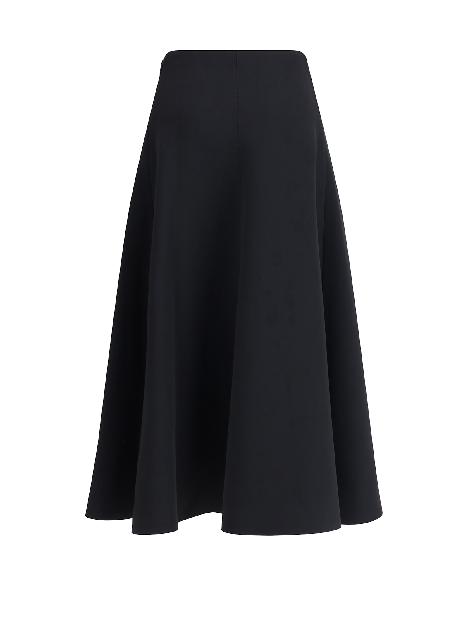 Jacquemus Flared Maxi Skirt In Black
