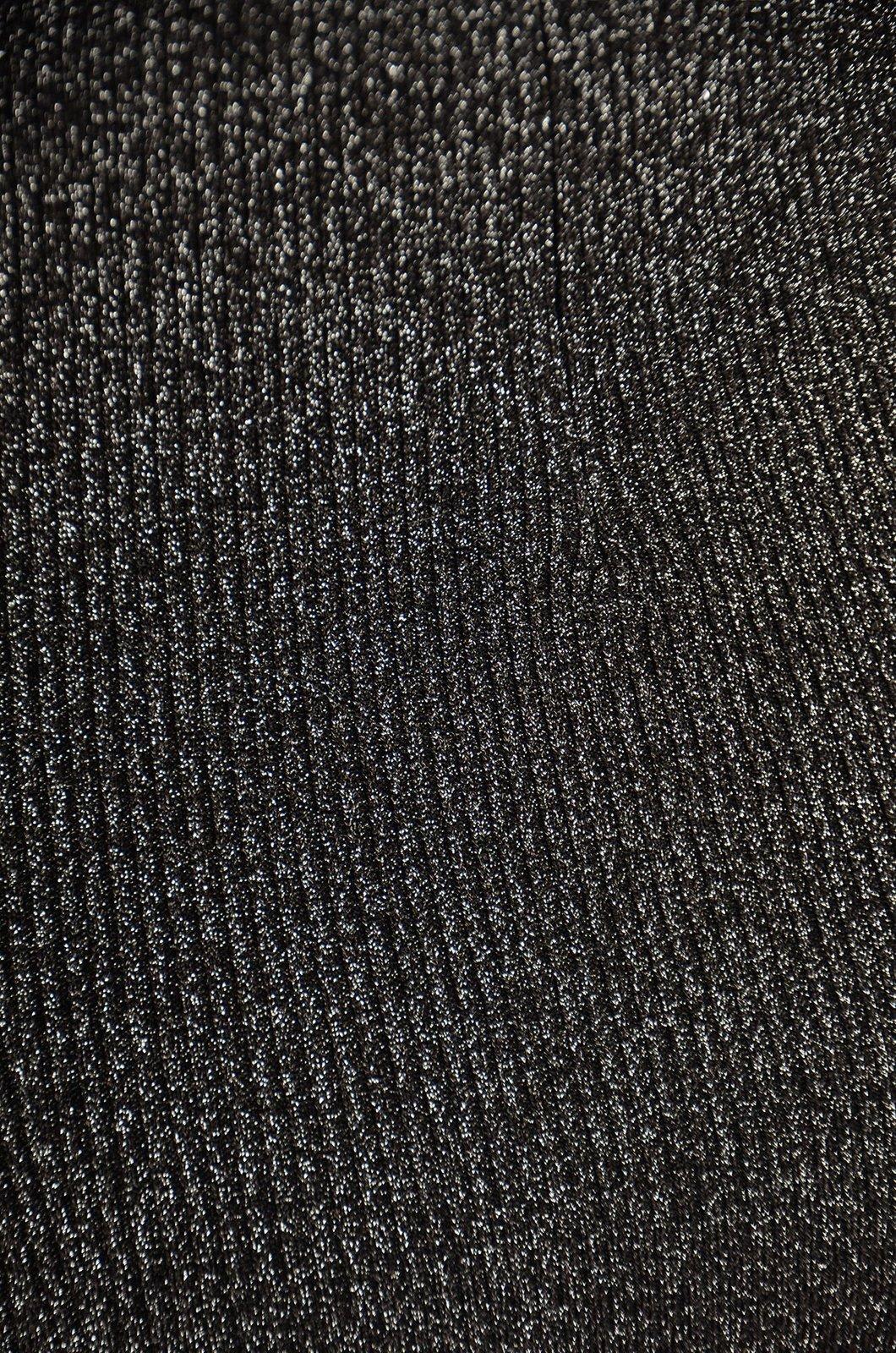 Shop Michael Michael Kors Ribbed-knit Midi Dress In Black Silver