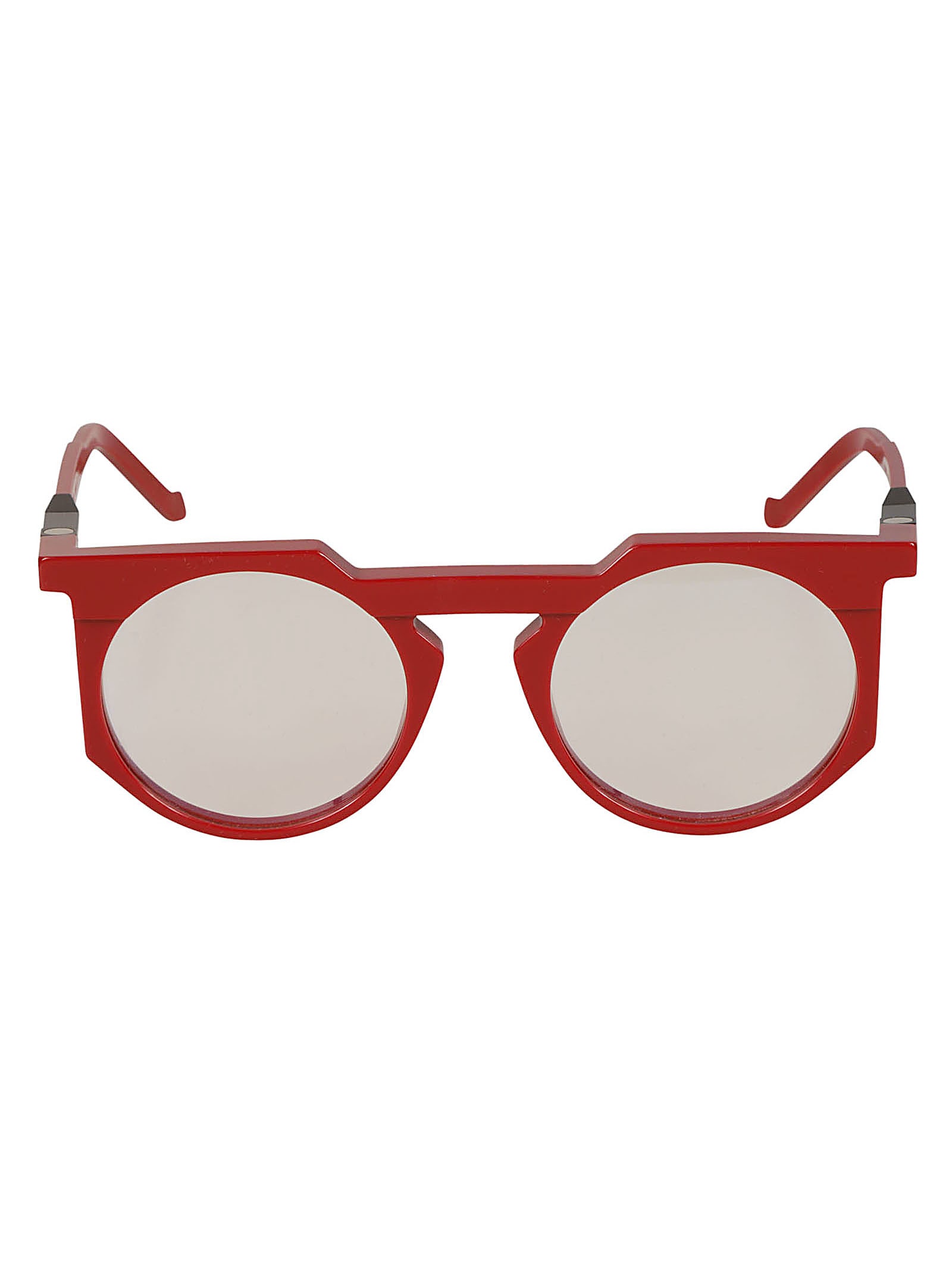 Vava Clear Lens Round Frame Glasses Glasses In Red