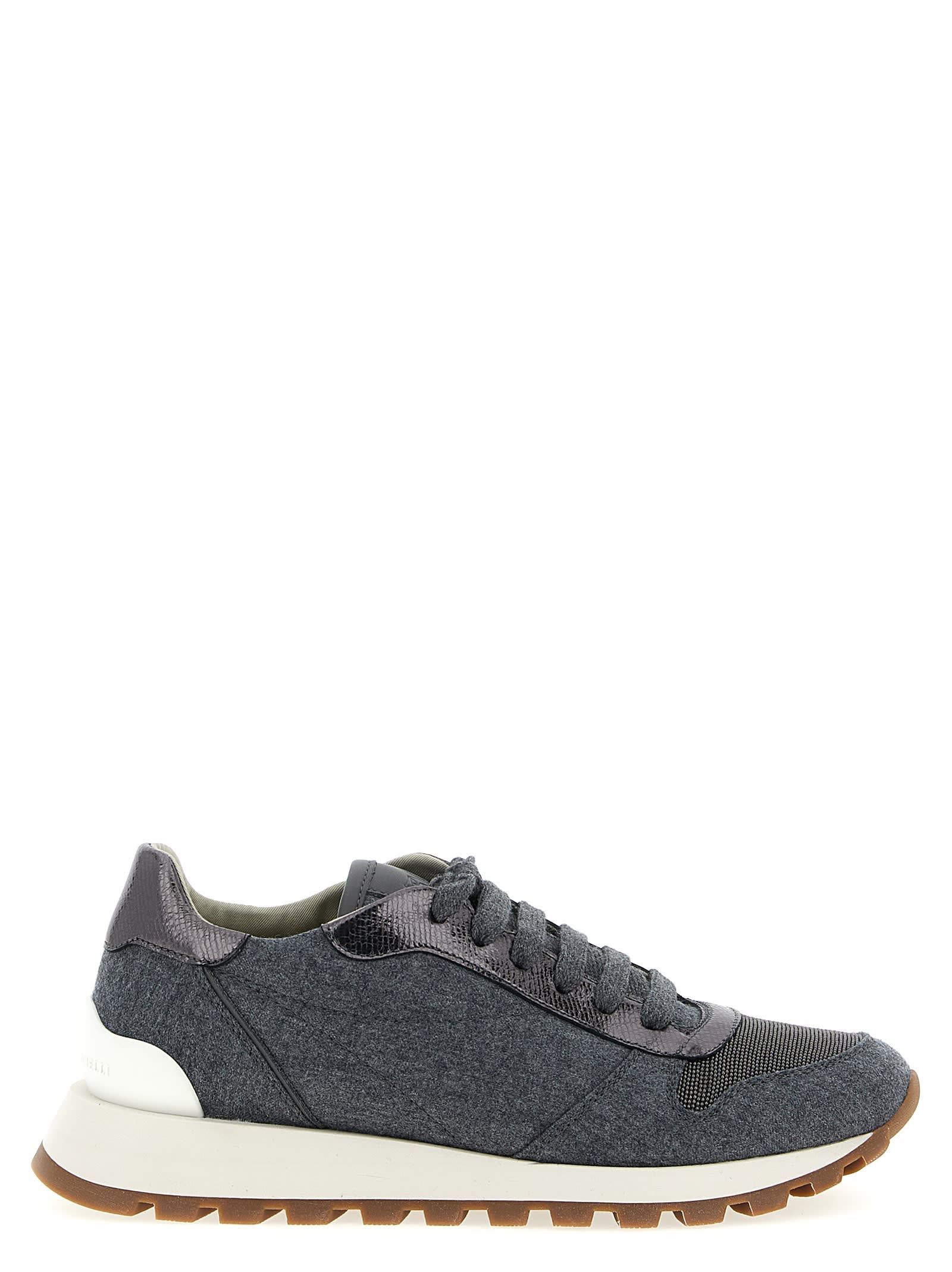 Brunello Cucinelli Runners Precious Toe Sneakers