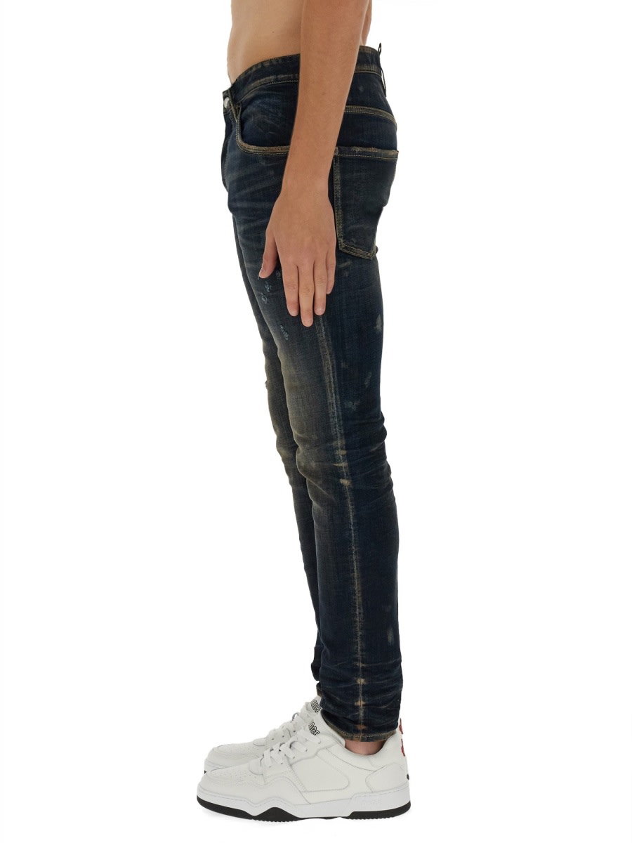 Shop Dsquared2 Skater Jeans In Blue