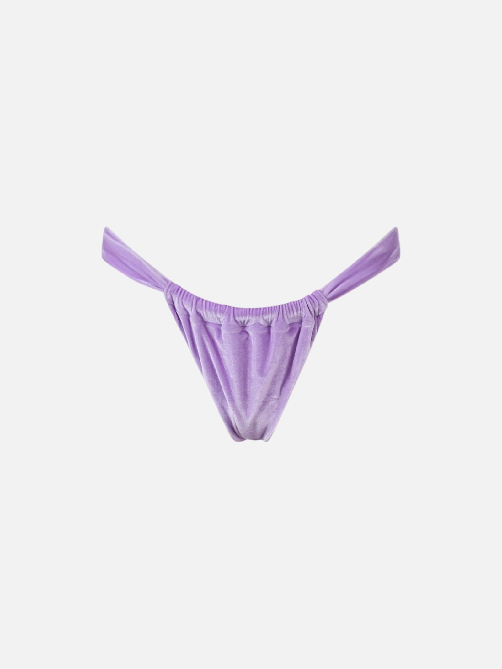 Shop Mc2 Saint Barth Woman Chenille Cheekiest Swim Briefs Noelle In Pink