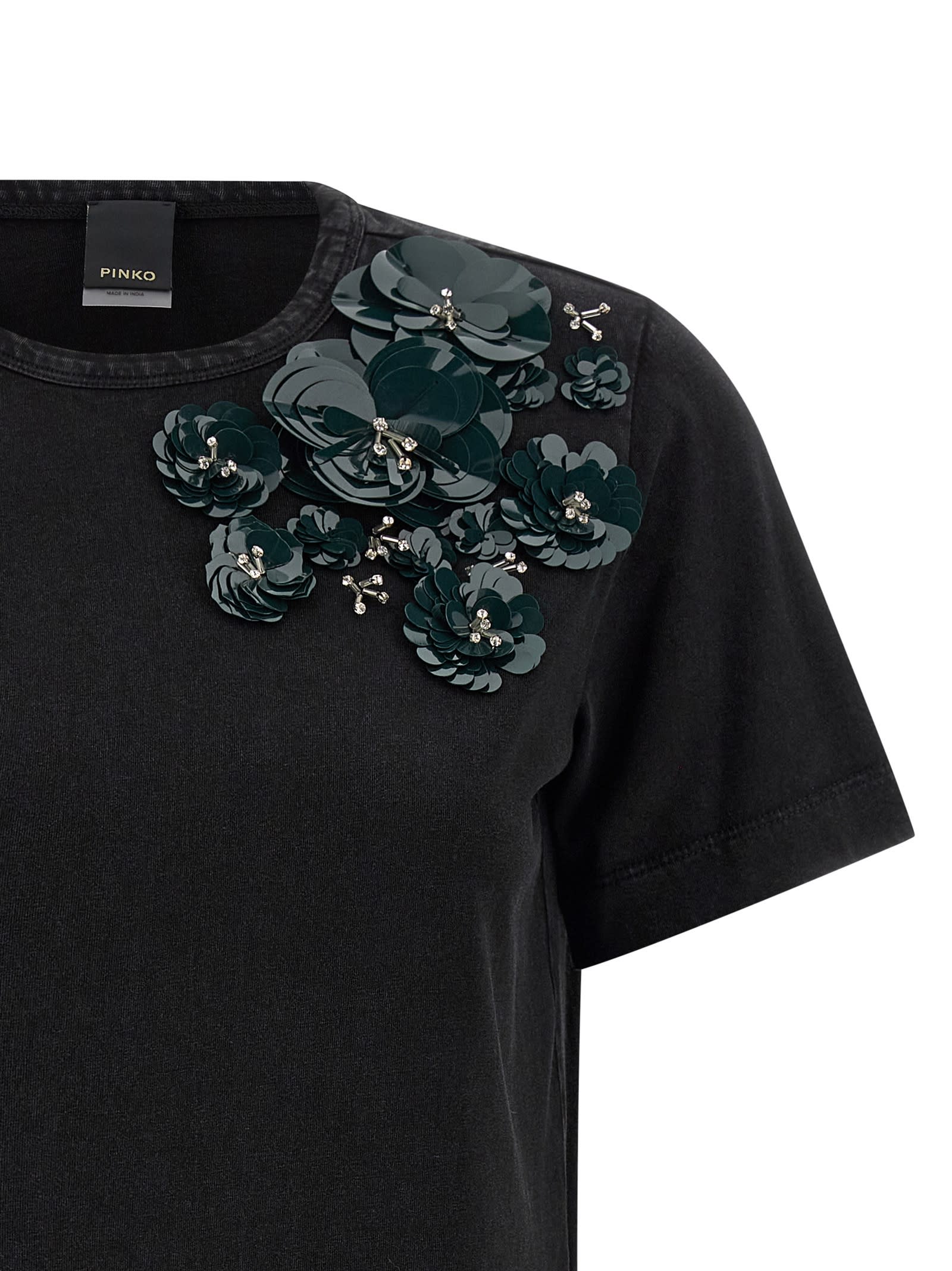 Pinko Dominga T-shirt In Black