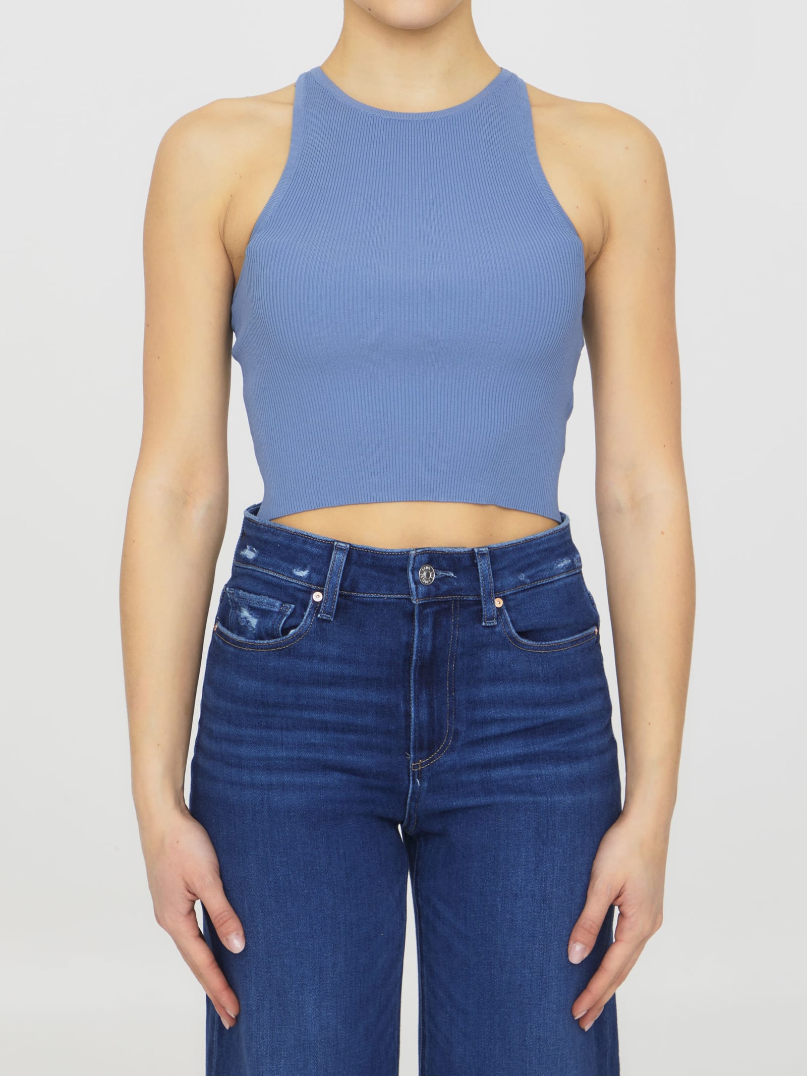 Ribbed Tank Cropped Top
