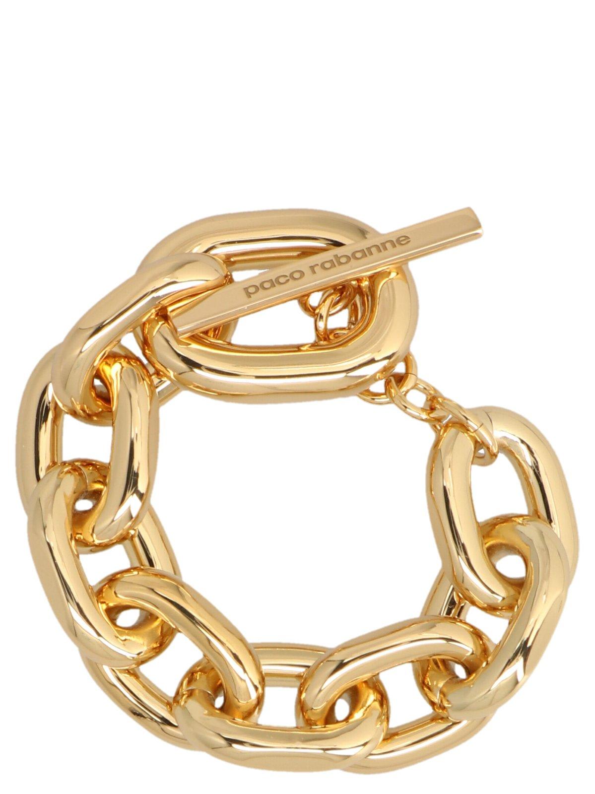 Rabanne Chain Bracelet In Gold