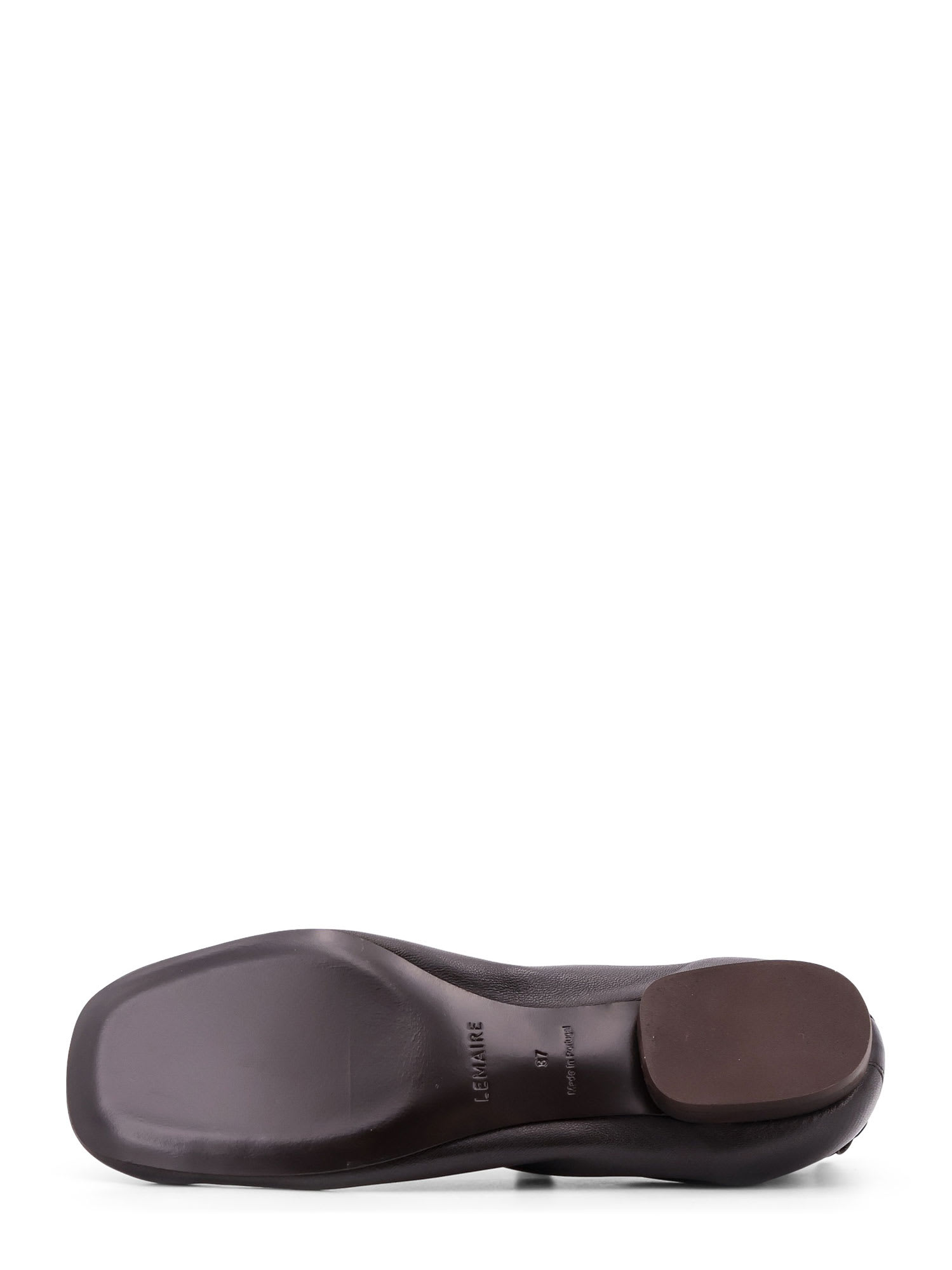 Shop Lemaire Ballerinas In Brown