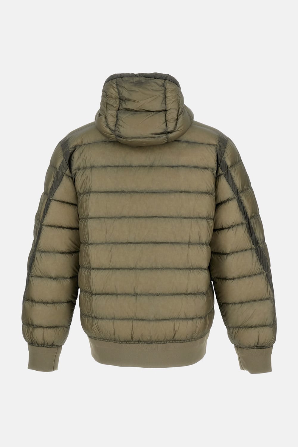 C.p. Company Army Green Nylon Down Jacket In Green