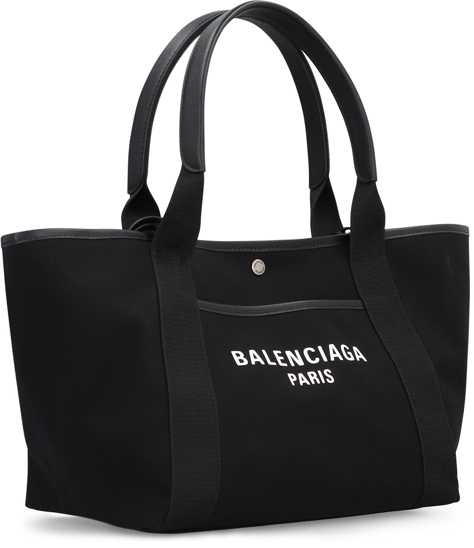 Balenciaga Borsa Shopping Biarritz Media In Tela Nera Donna