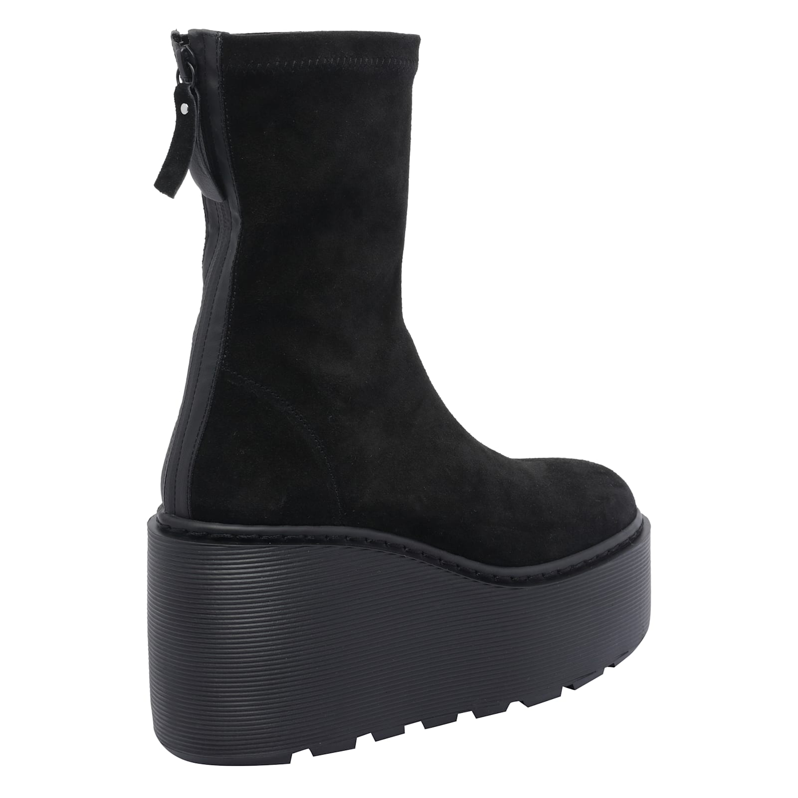 Vic Matie 100mm Stripy Platform Boots In Black