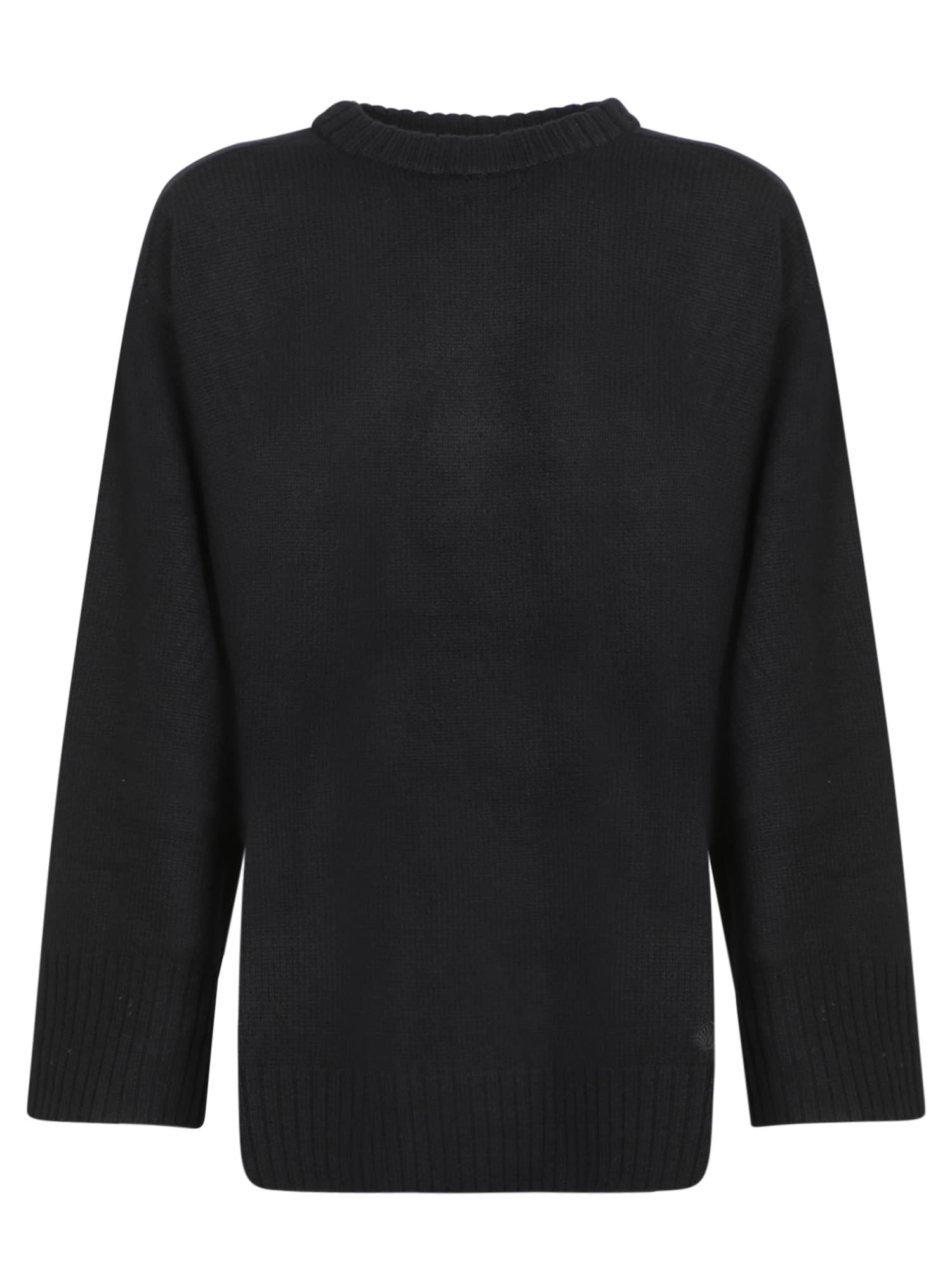 Black Wool And Cashmere Sweater