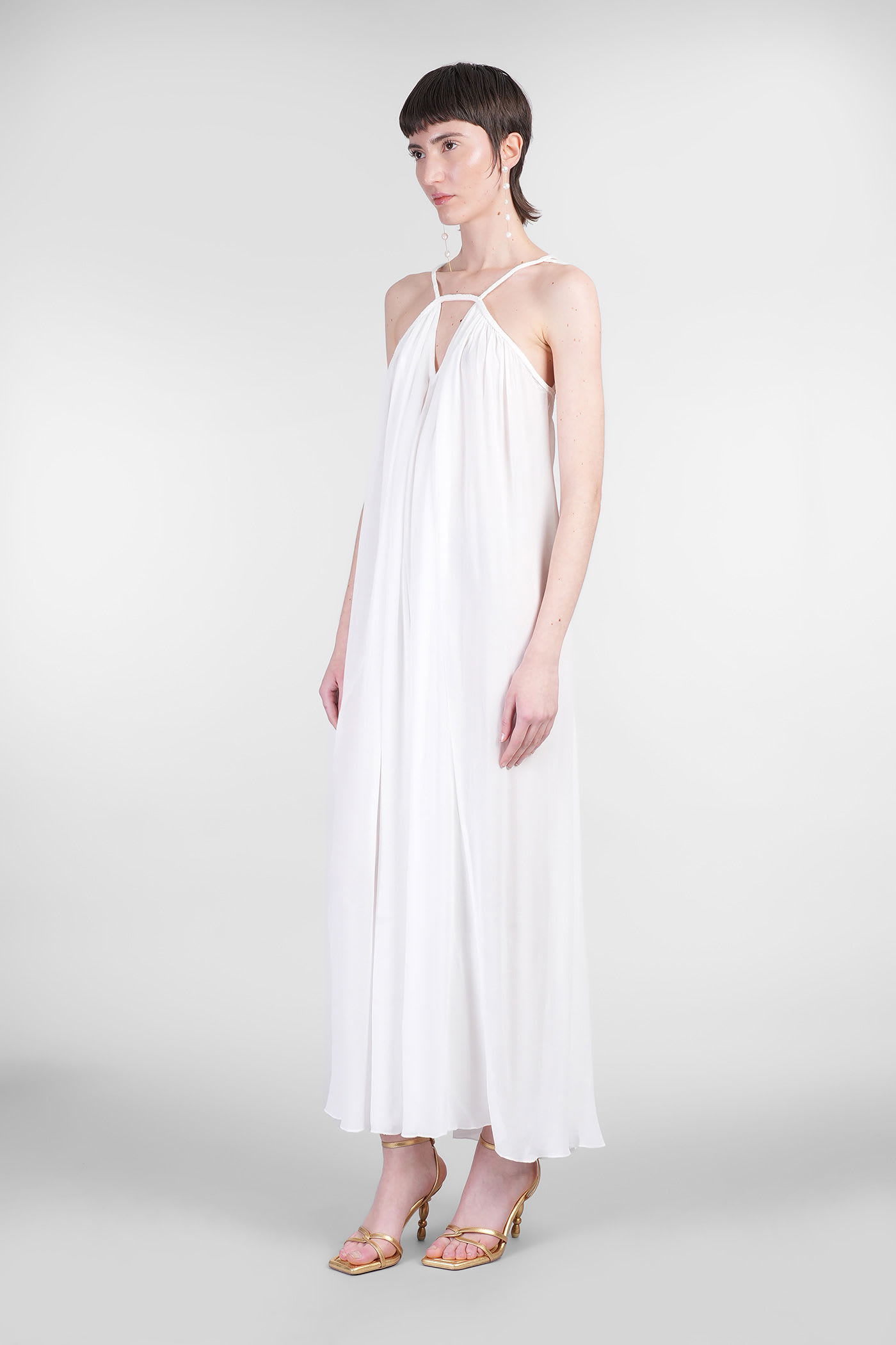 Cult Gaia Open-back Maxi Dress In White