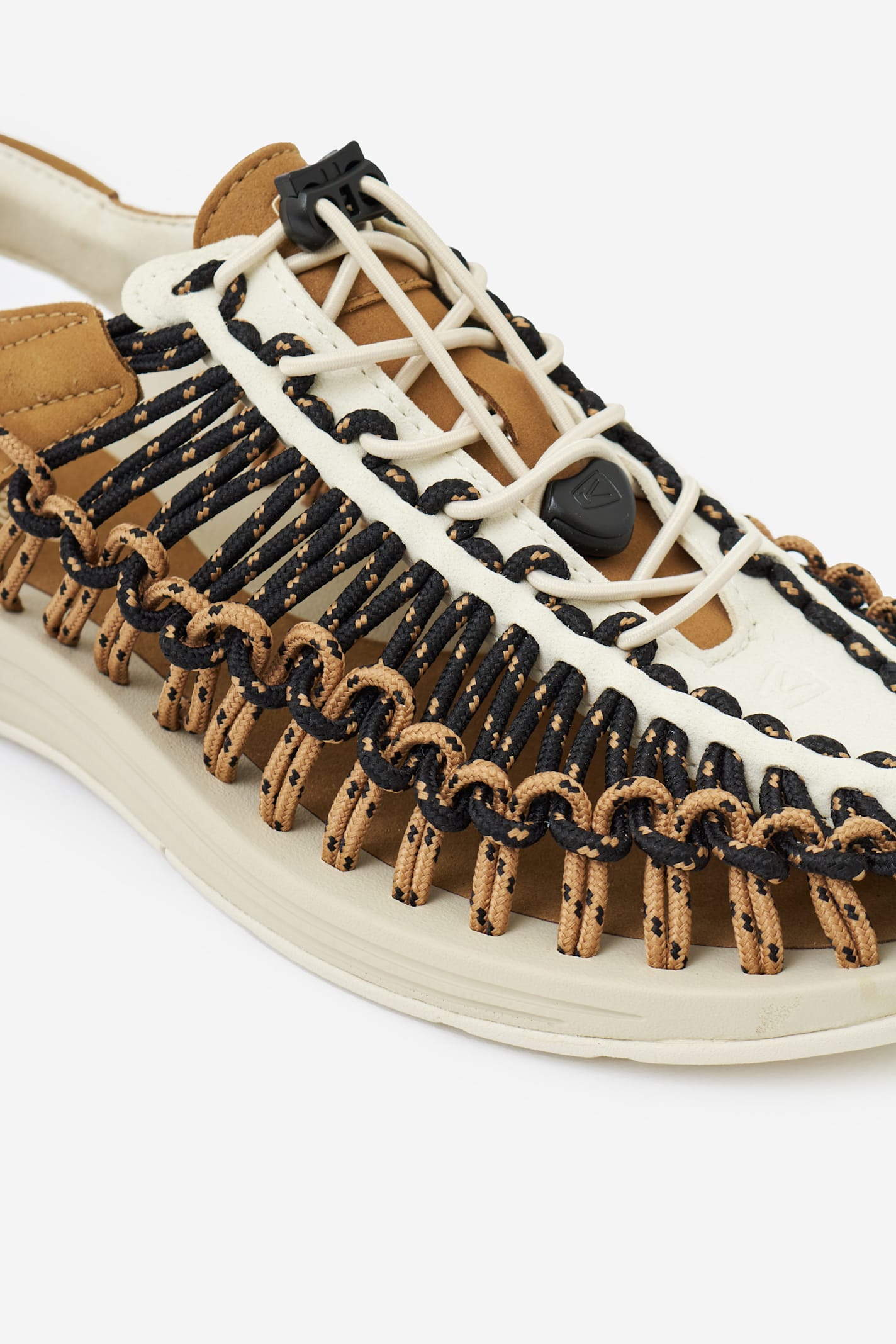 Keen Uneek M Sandals In Brown Suede And Fabric In Black