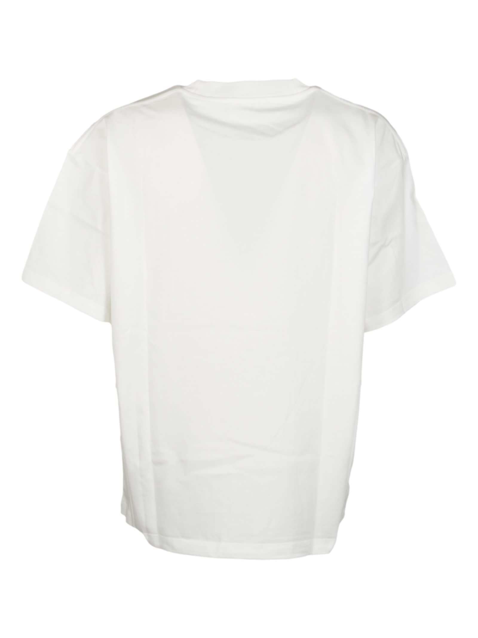 A Paper Kid Logo Chest T-shirt In Cream