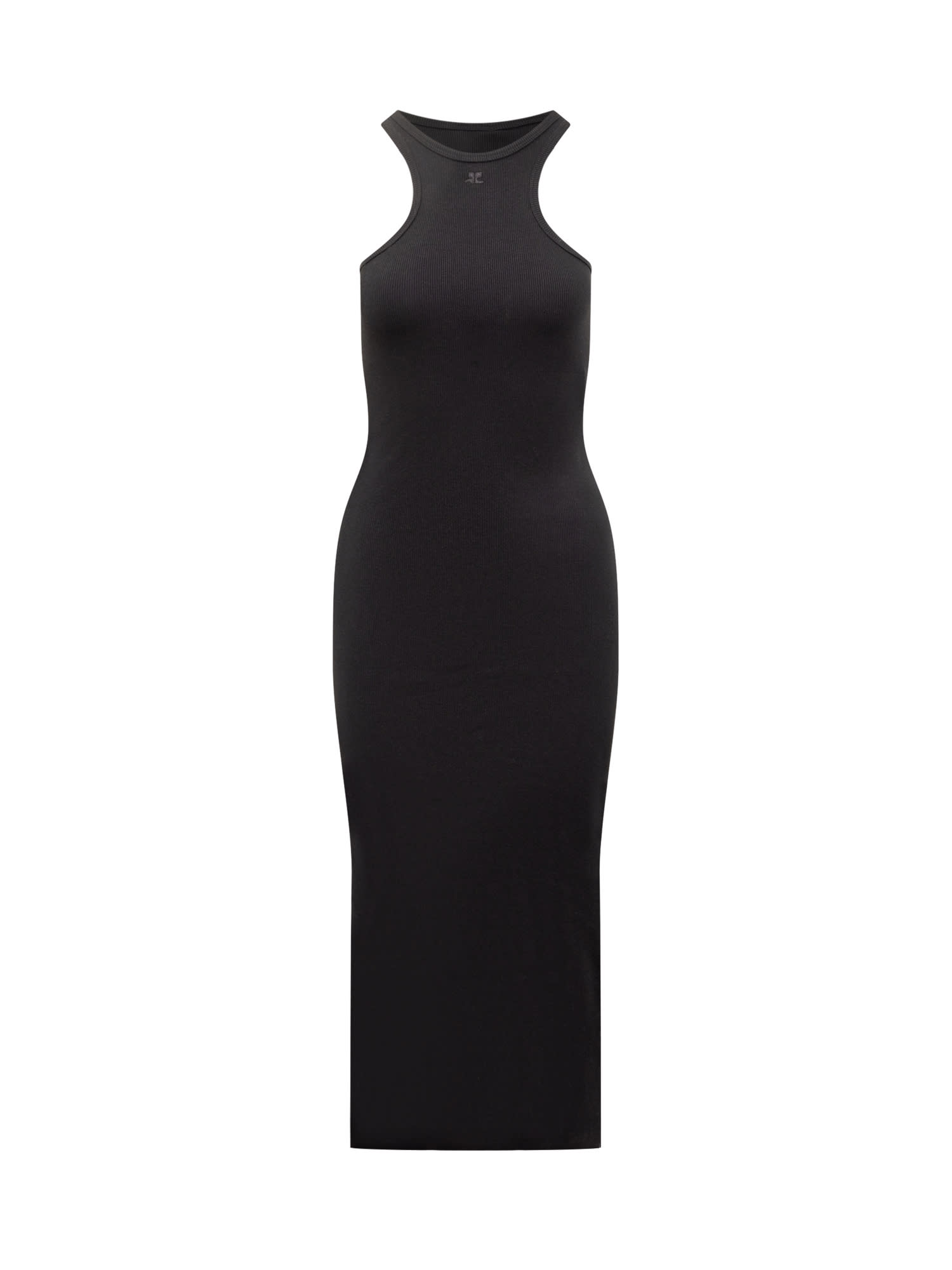 Courrèges Long Scuba Rib Dress