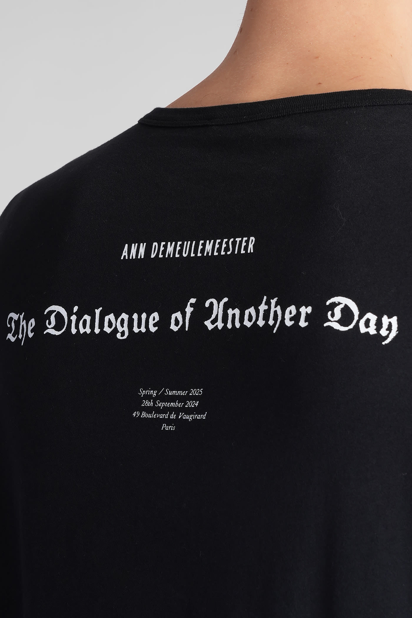 Ann Demeulemeester Short-sleeved T-shirt In Black