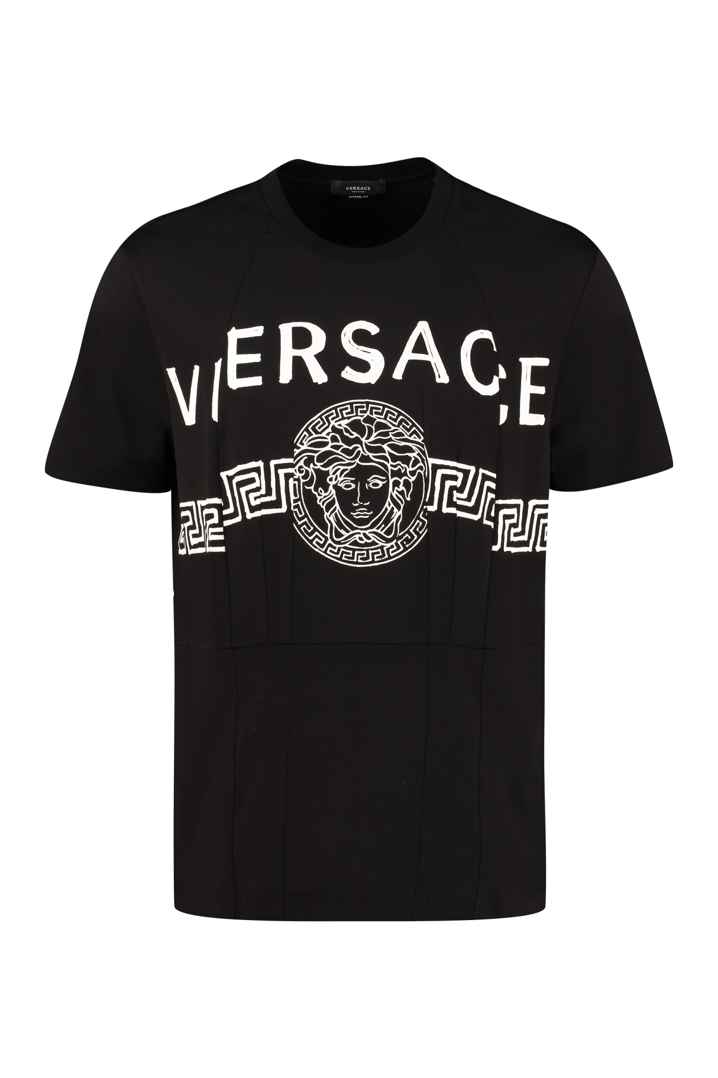 Versace Logo Print Cotton T-shirt