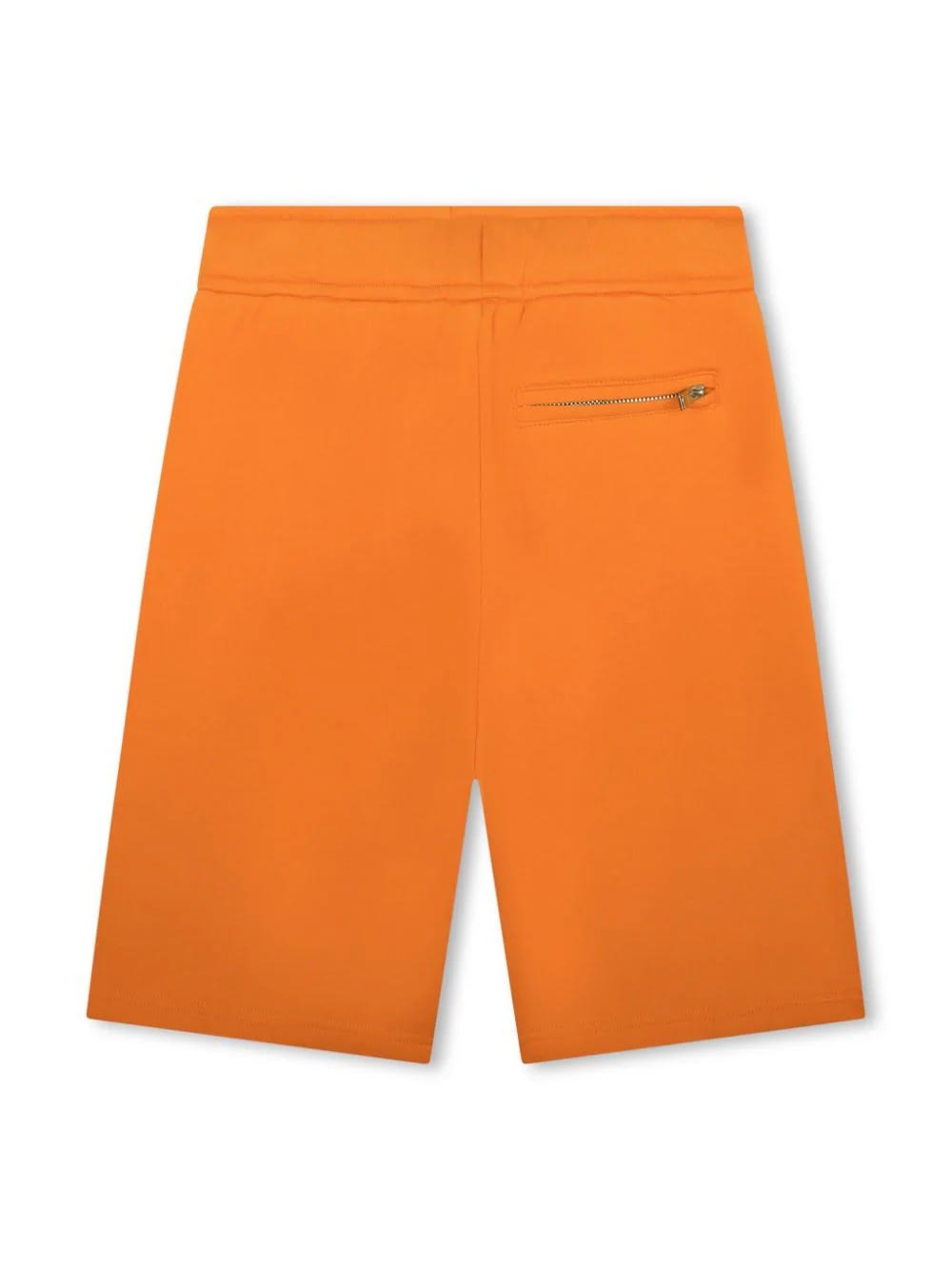 Shop Lanvin Orange Shorts With Logo And Curb Motif