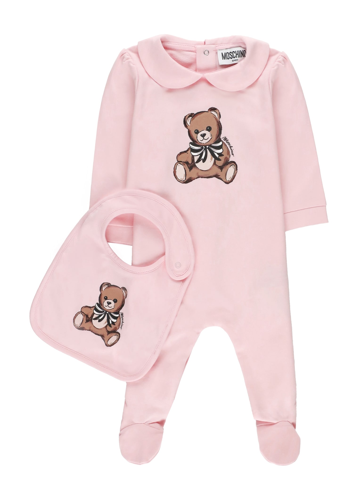 Moschino Teddy Bear Two Pieces Set In Pink