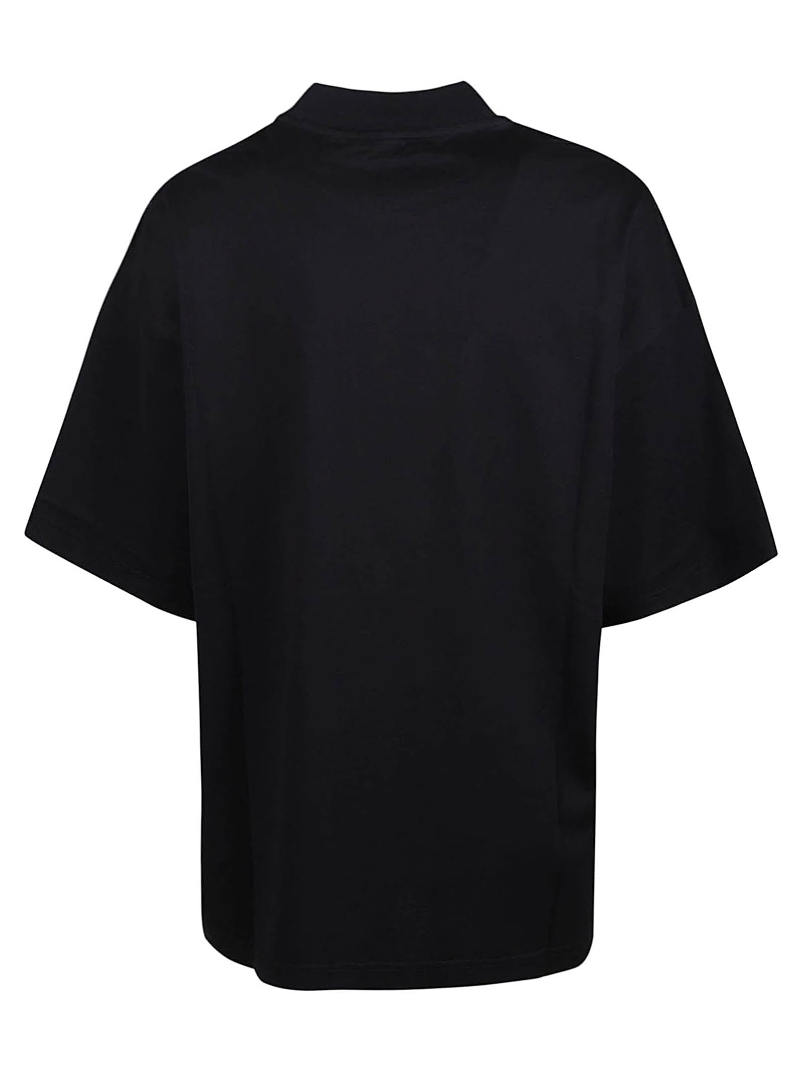 Shop Palm Angels Ski Club Loose T-shirt In Black Whit