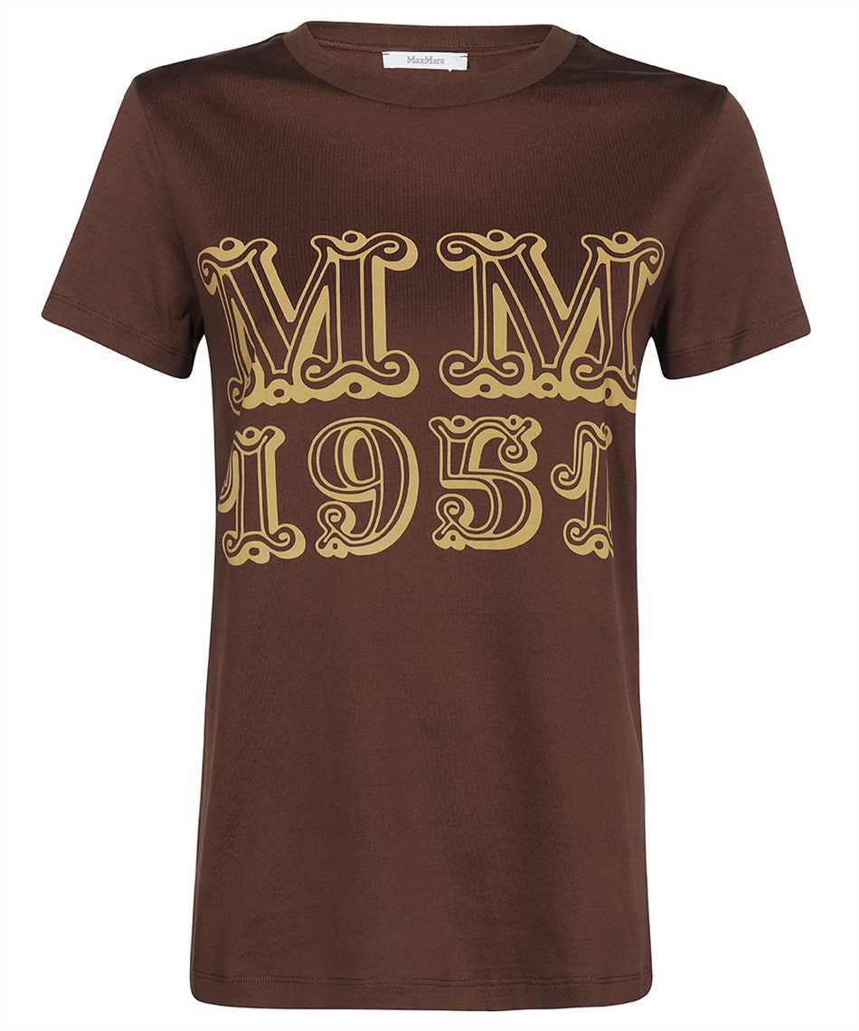 Max Mara Cotton T-shirt In Brown