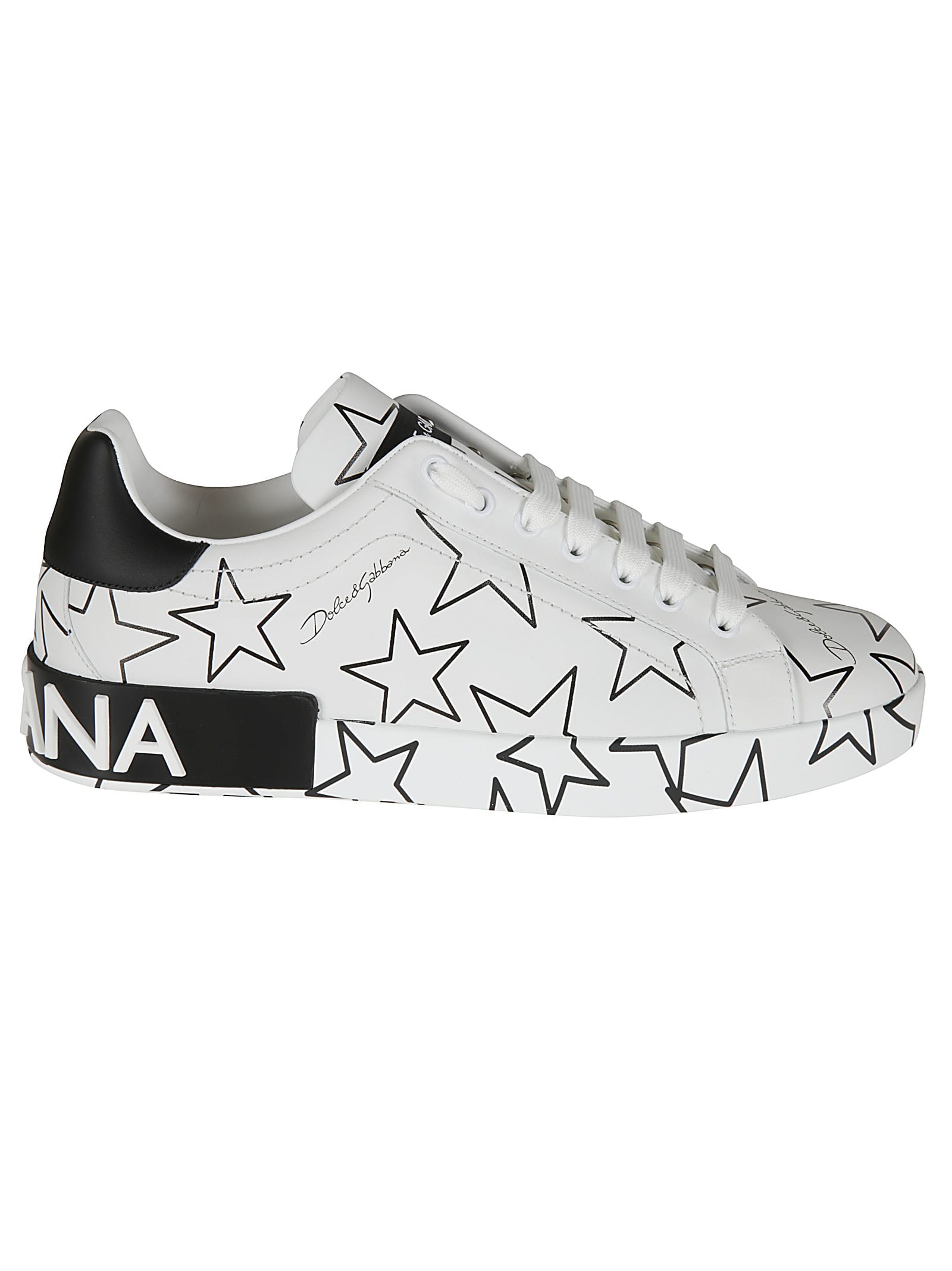 DOLCE & GABBANA ALL-OVER STAR PRINTED SNEAKERS,11260717