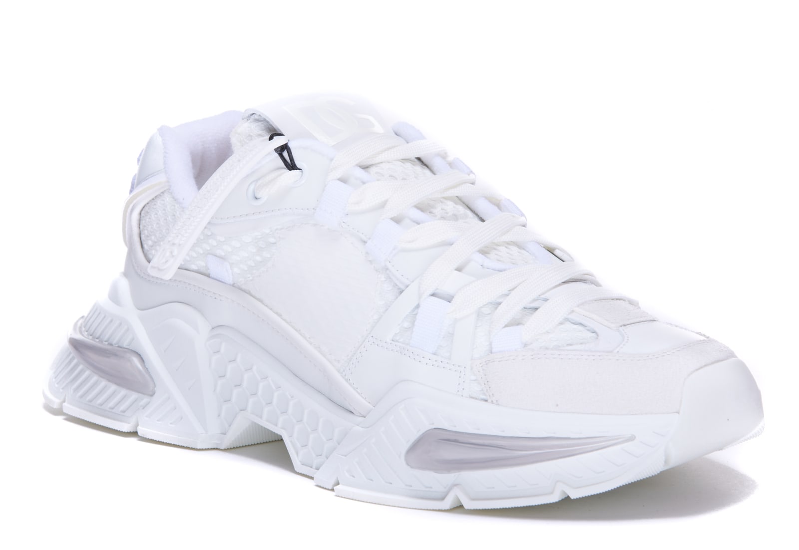 Shop Dolce & Gabbana Airmaster Sneakers In Bianco