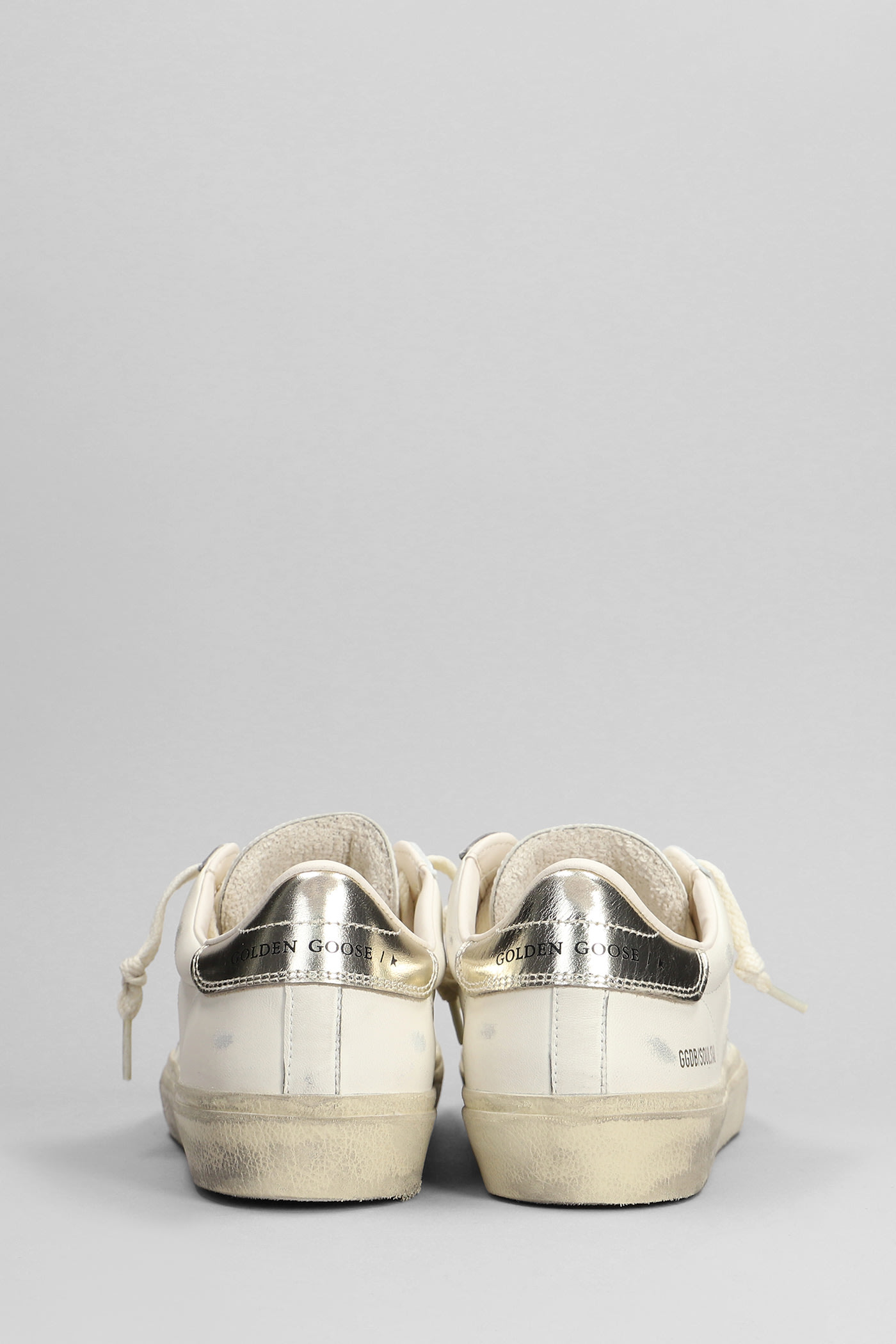 Shop Golden Goose Soul Star Sneakers In White Leather