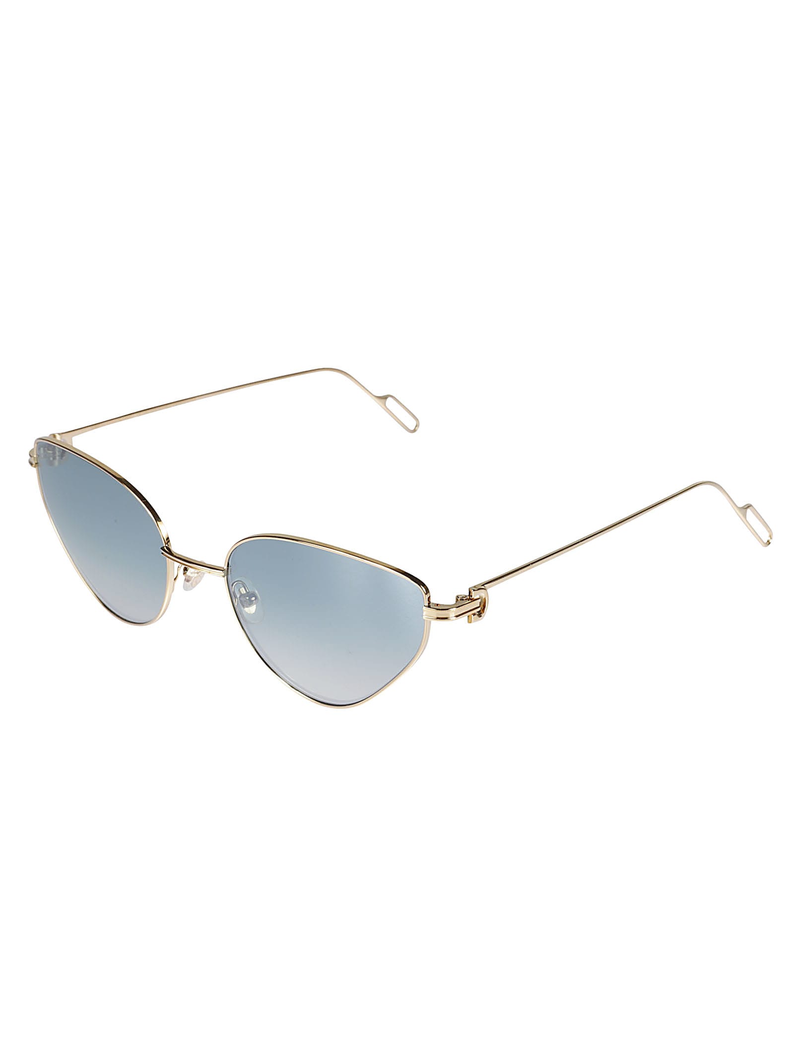 Shop Cartier Premiere De  Sunglasses In Gold