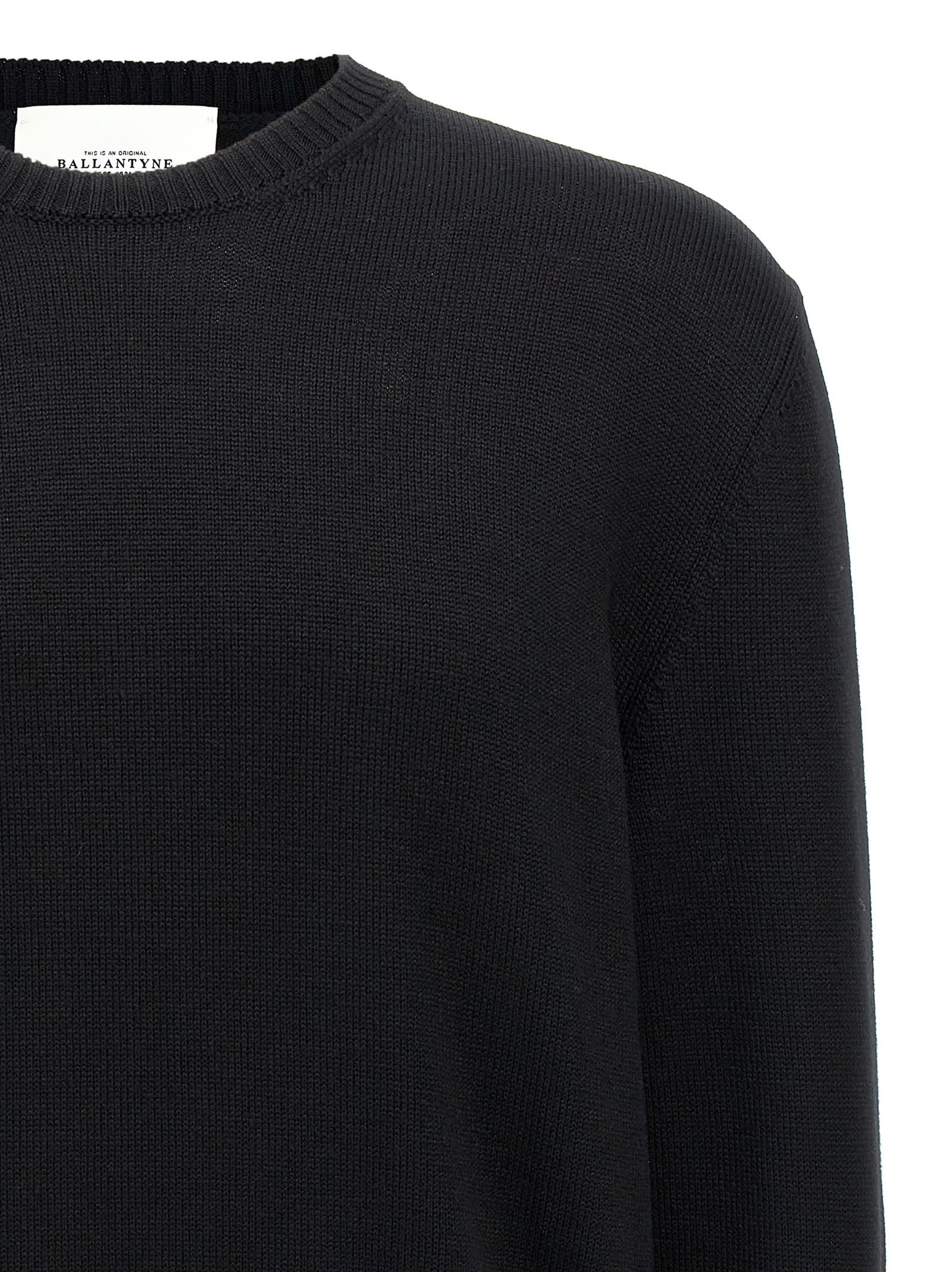 Ballantyne Merino Sweater Sweaters And Cardigans Black In Black