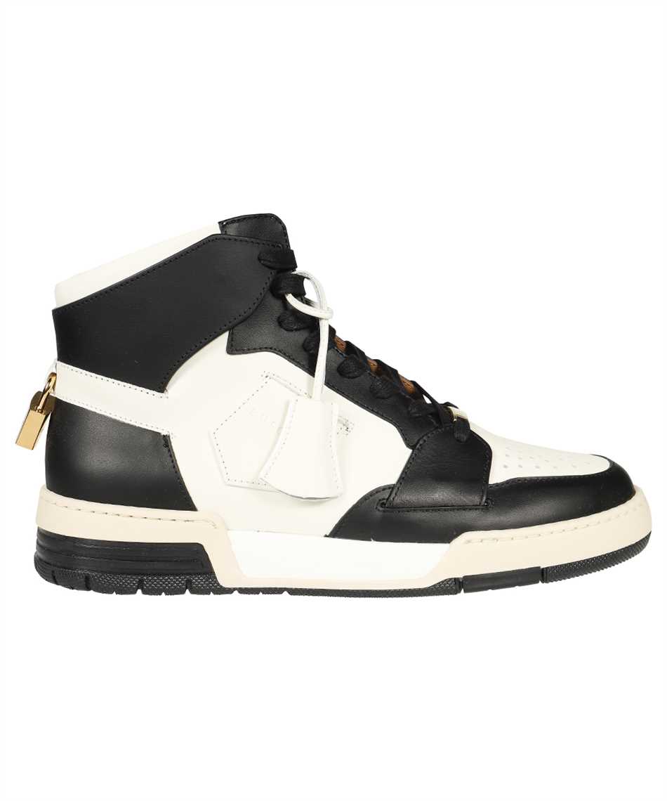 Buscemi Leather High-top Sneakers In White
