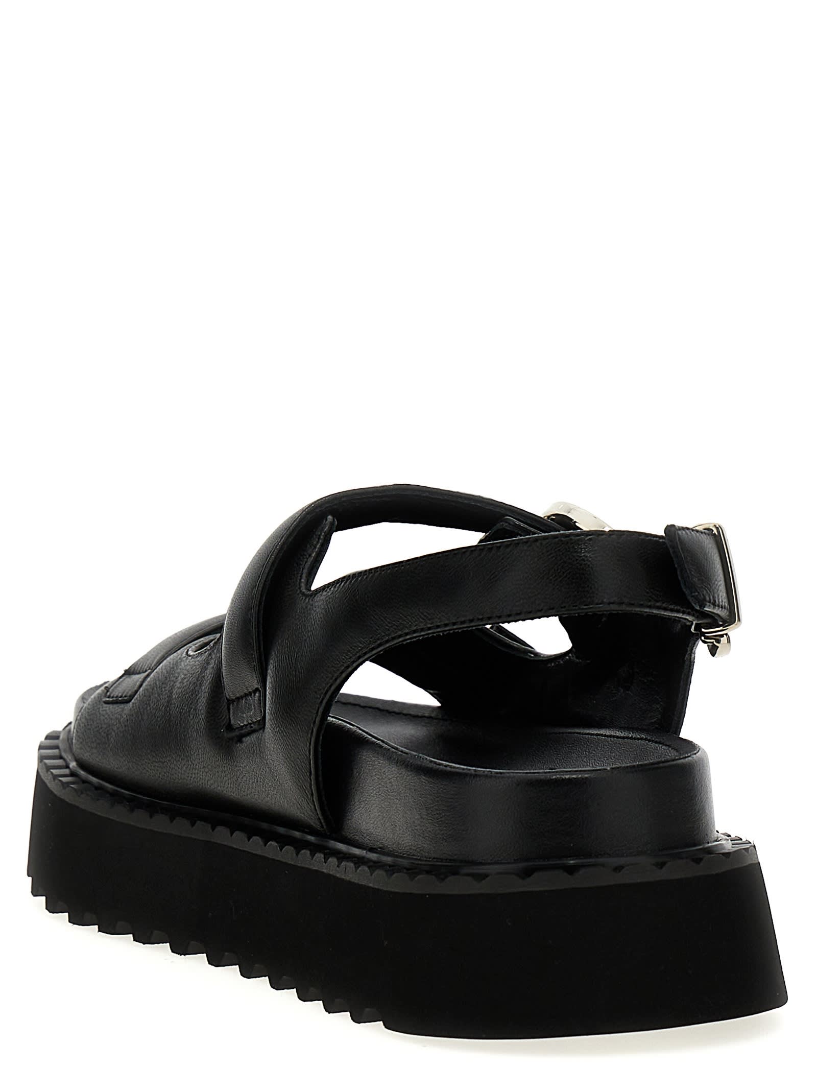 Shop Pinko Kate 03 Sandals In Black